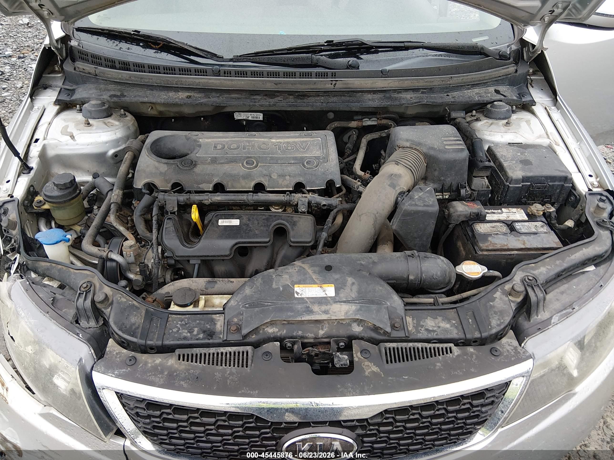 2012 Kia Forte Ex Серебряный vin: KNAFU4A25C5496133