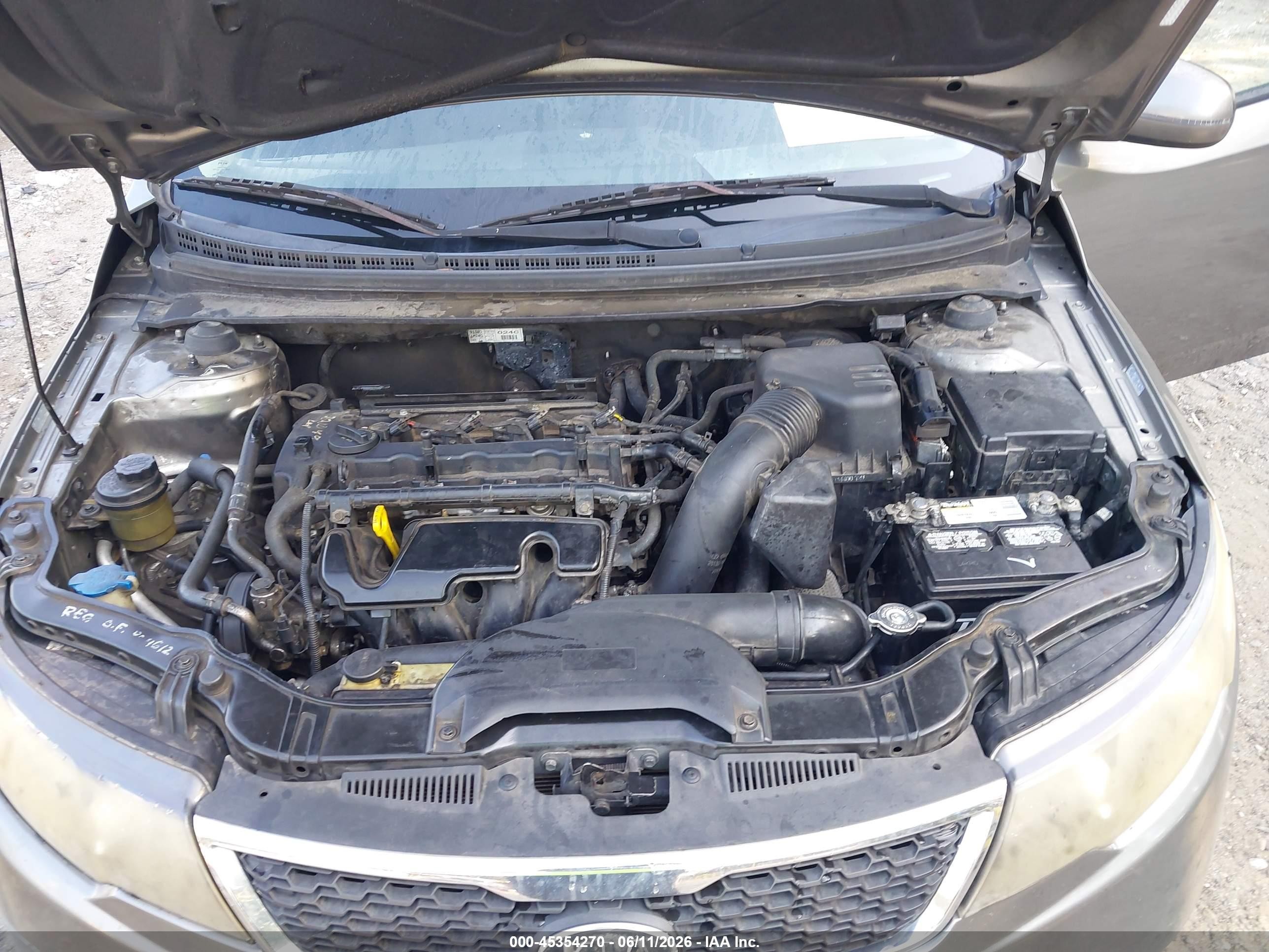 2012 Kia Forte Ex Silver vin: KNAFU4A25C5547517