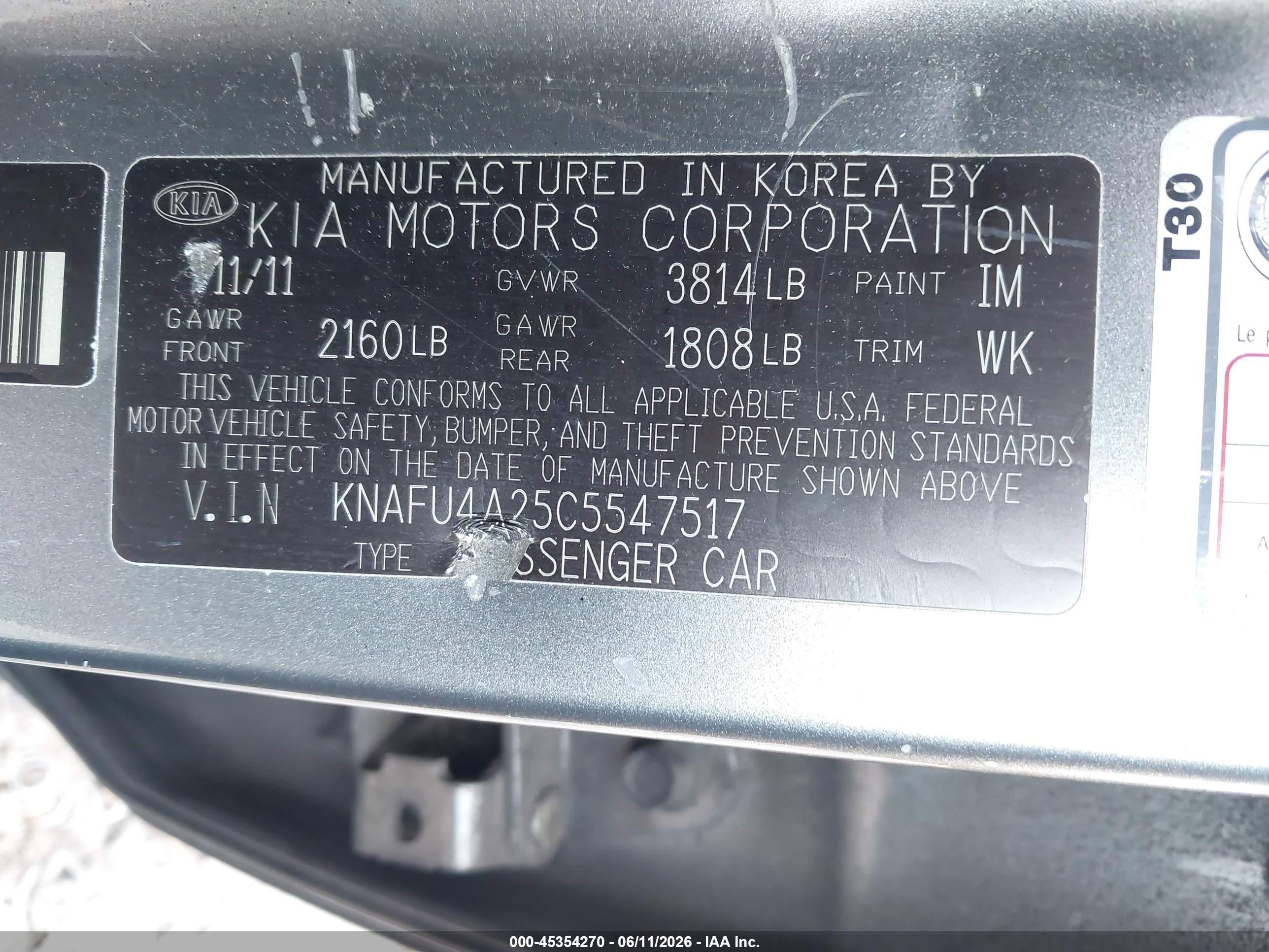 2012 Kia Forte Ex Silver vin: KNAFU4A25C5547517