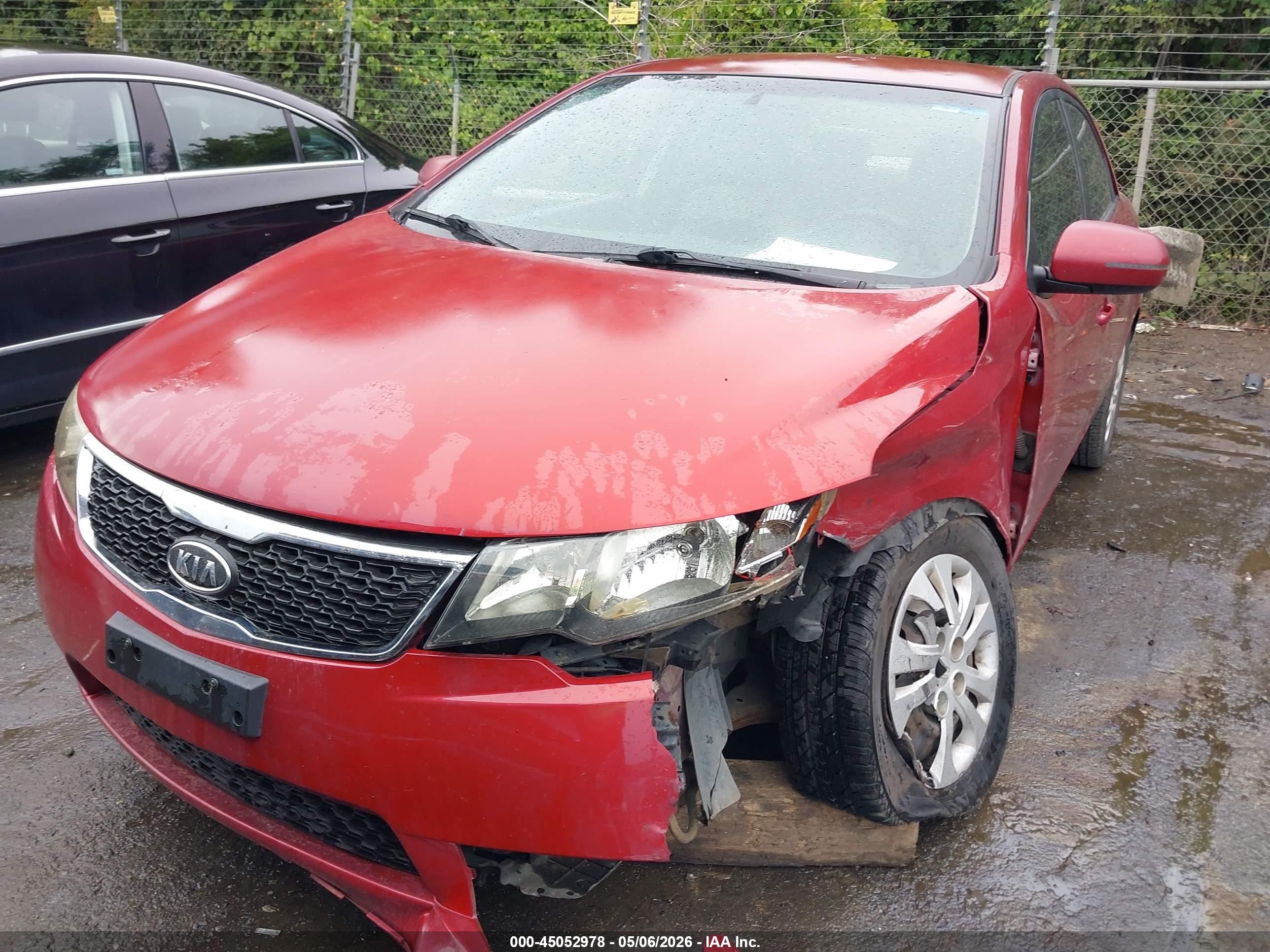 2012 Kia Forte Ex Red vin: KNAFU4A25C5549400