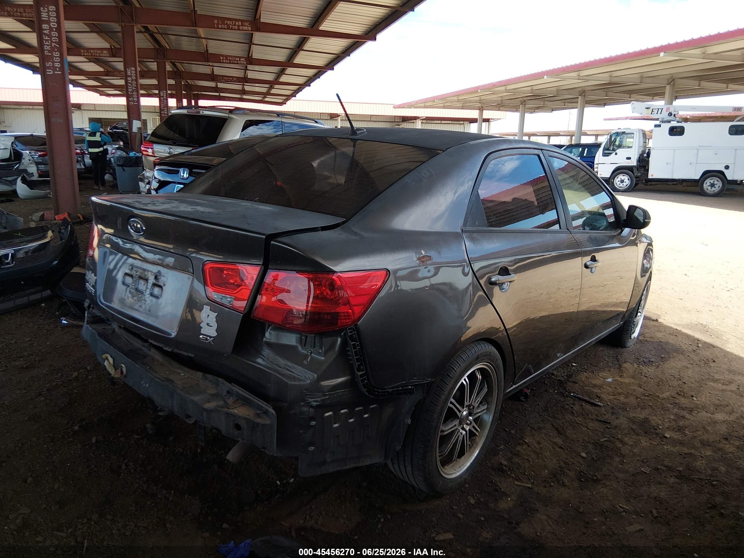 2012 Kia Forte Ex Gray vin: KNAFU4A25C5563992