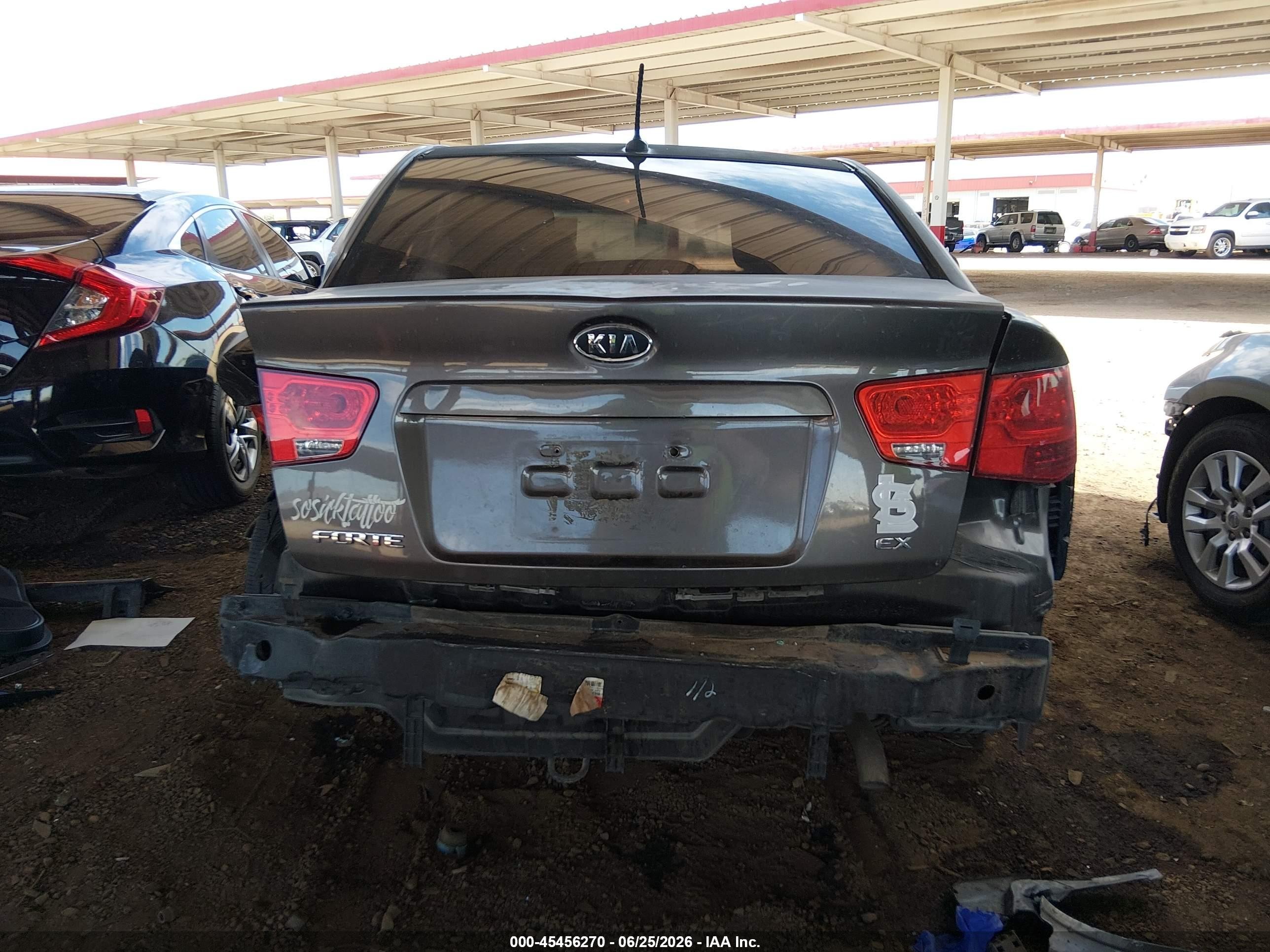 2012 Kia Forte Ex Gray vin: KNAFU4A25C5563992