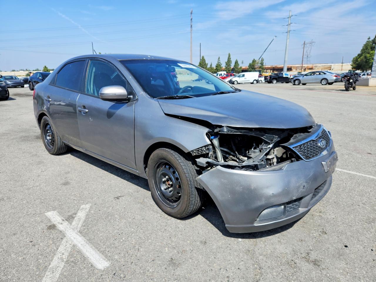 2012 Kia Forte Ex Gray vin: KNAFU4A25C5564155