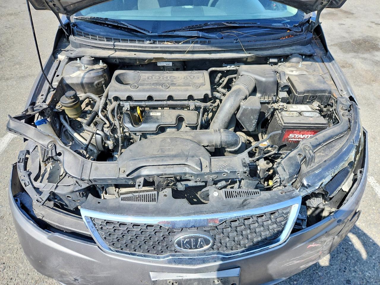 2012 Kia Forte Ex Gray vin: KNAFU4A25C5564155