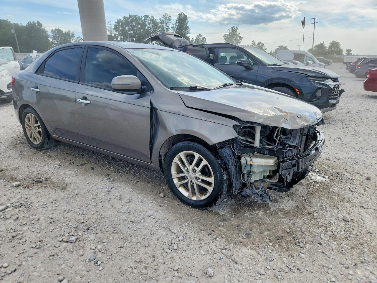 2012 Kia Forte Ex Gray vin: KNAFU4A25C5587726