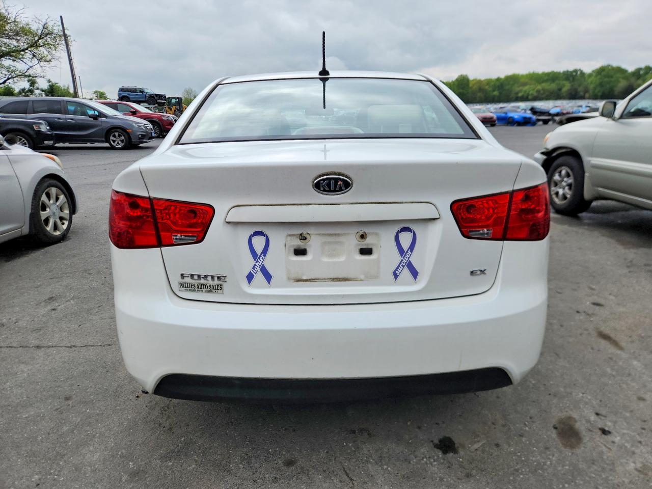 2012 Kia Forte Ex White vin: KNAFU4A25C5606033