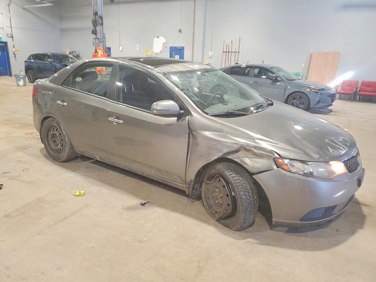 2012 Kia Forte Ex Серый vin: KNAFU4A25C5629067