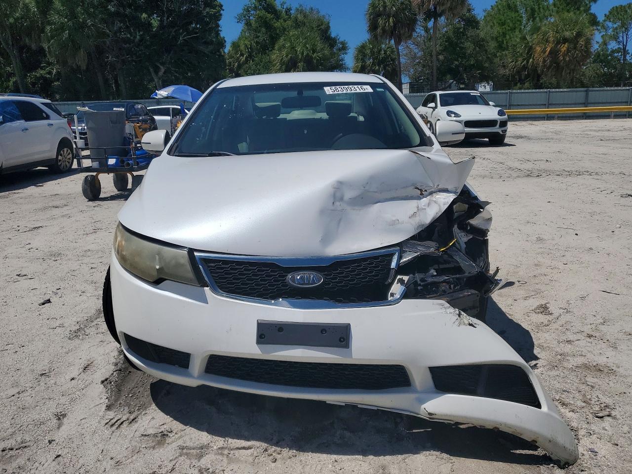 2012 Kia Forte Ex White vin: KNAFU4A25C5642661