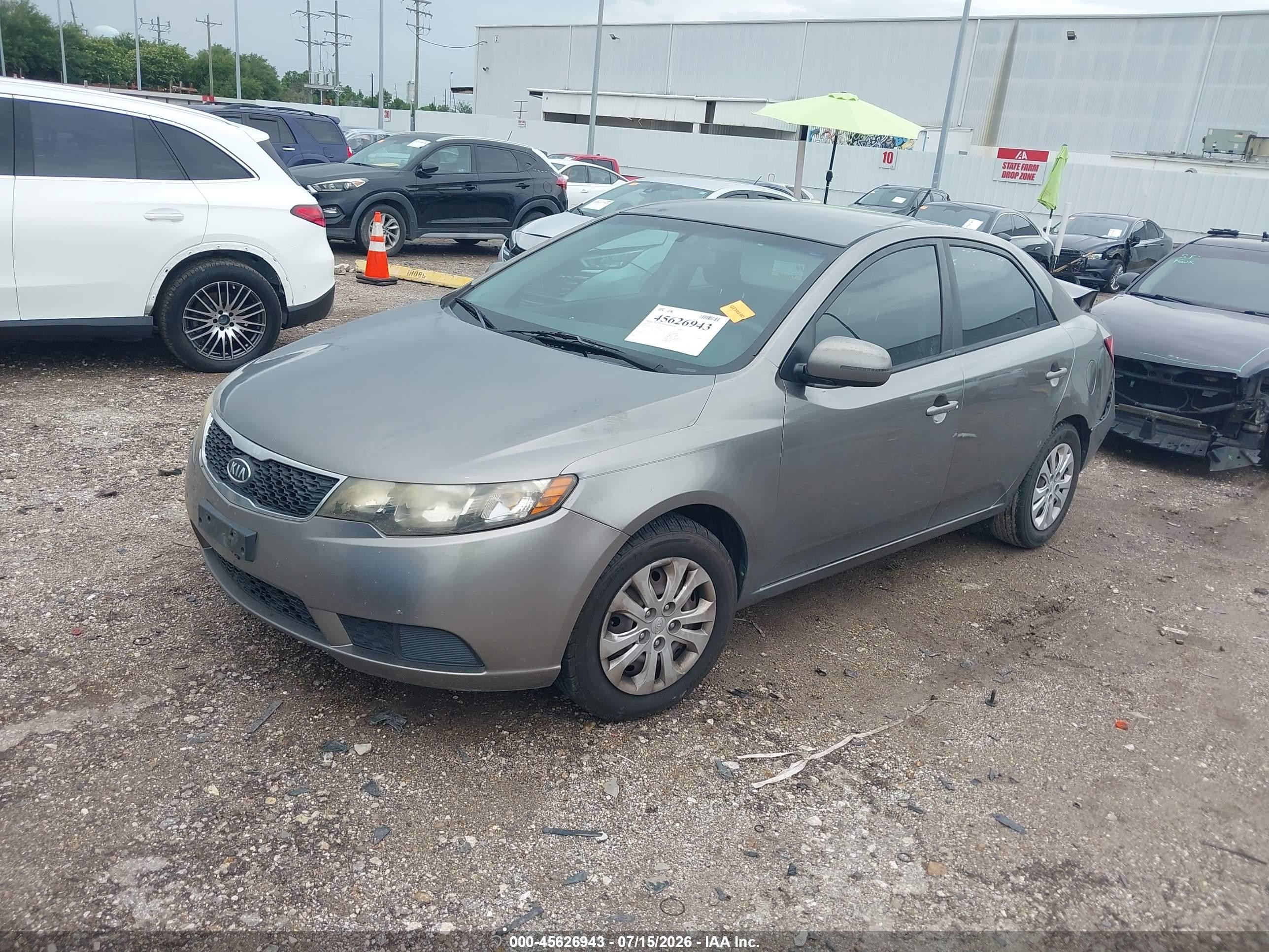 2013 Kia Forte Ex Gray vin: KNAFU4A25D5654214