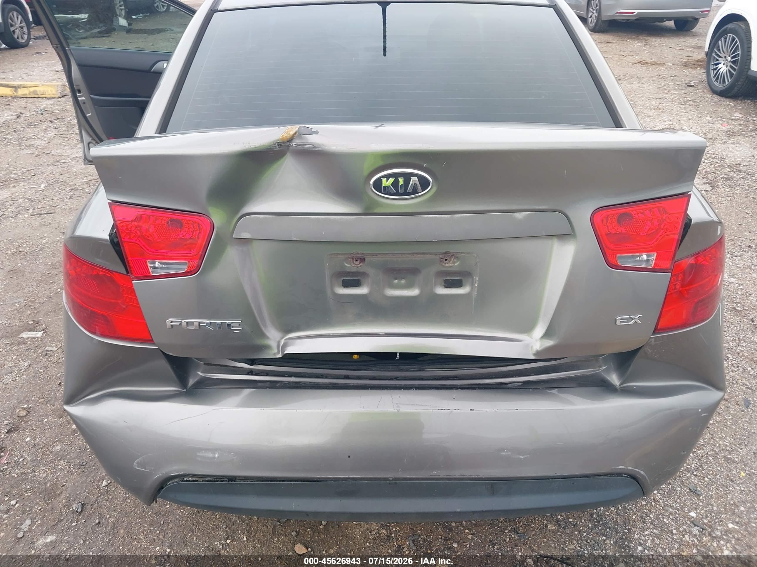 2013 Kia Forte Ex Gray vin: KNAFU4A25D5654214