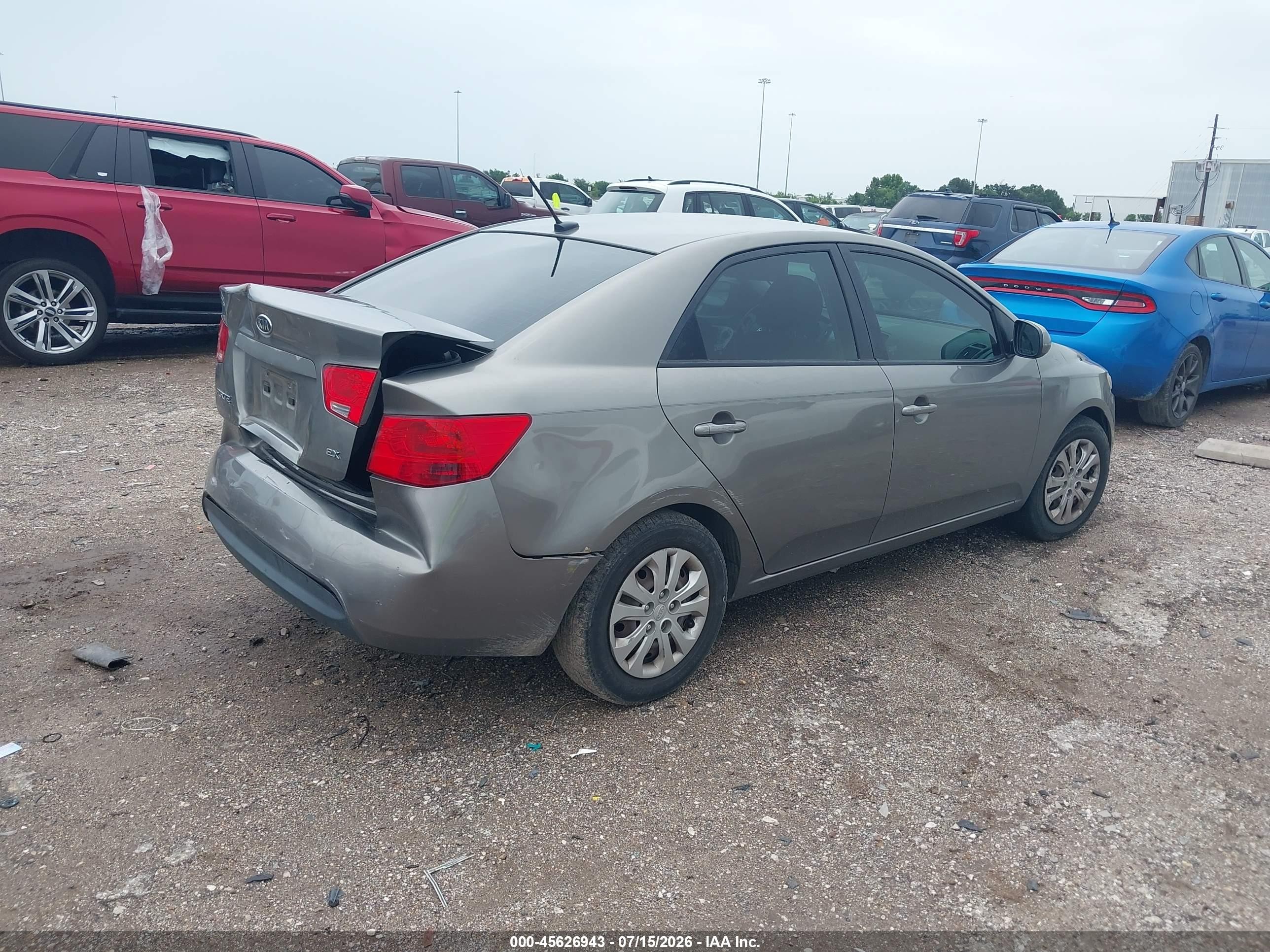 2013 Kia Forte Ex Gray vin: KNAFU4A25D5654214