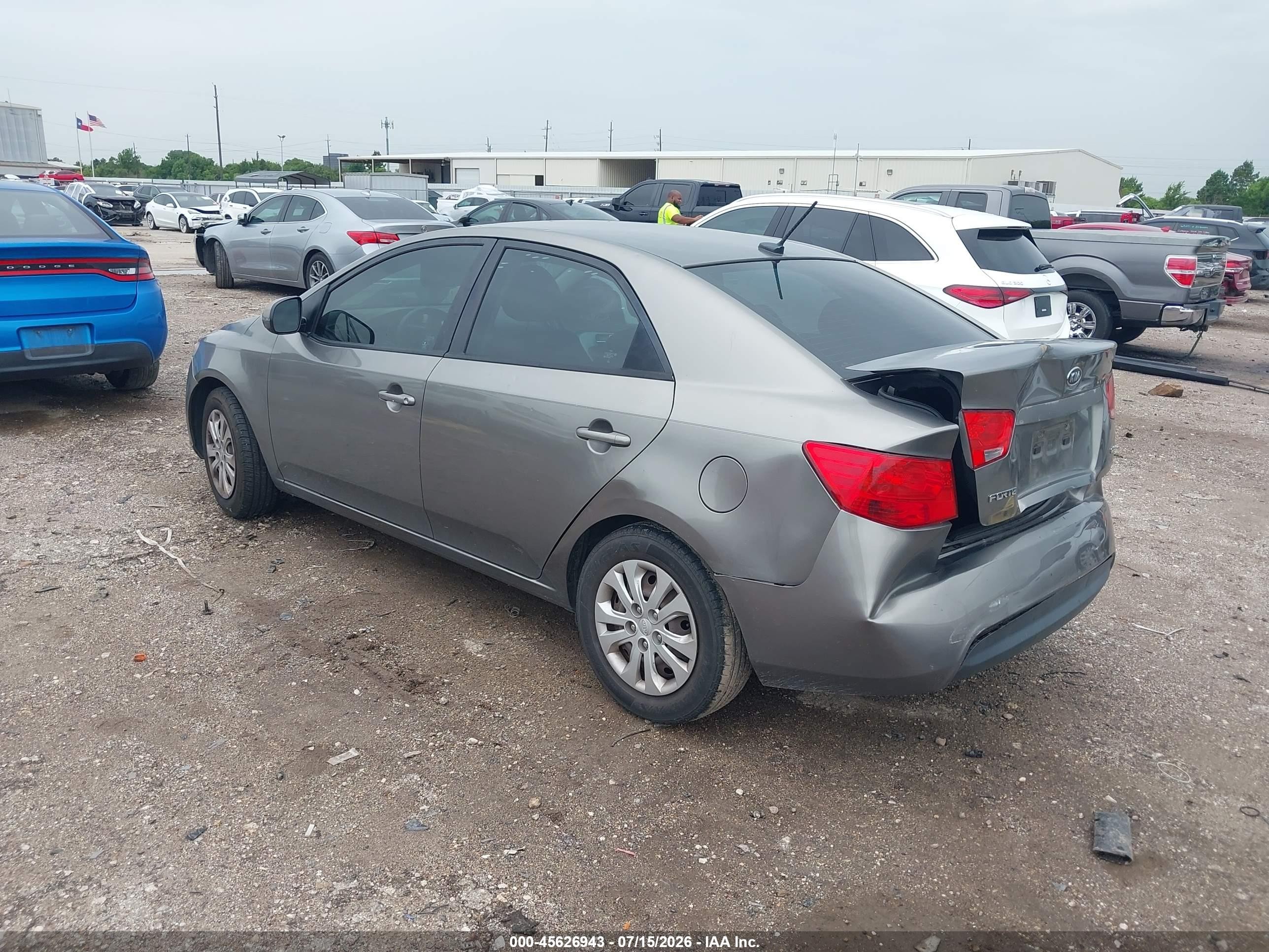 2013 Kia Forte Ex Gray vin: KNAFU4A25D5654214