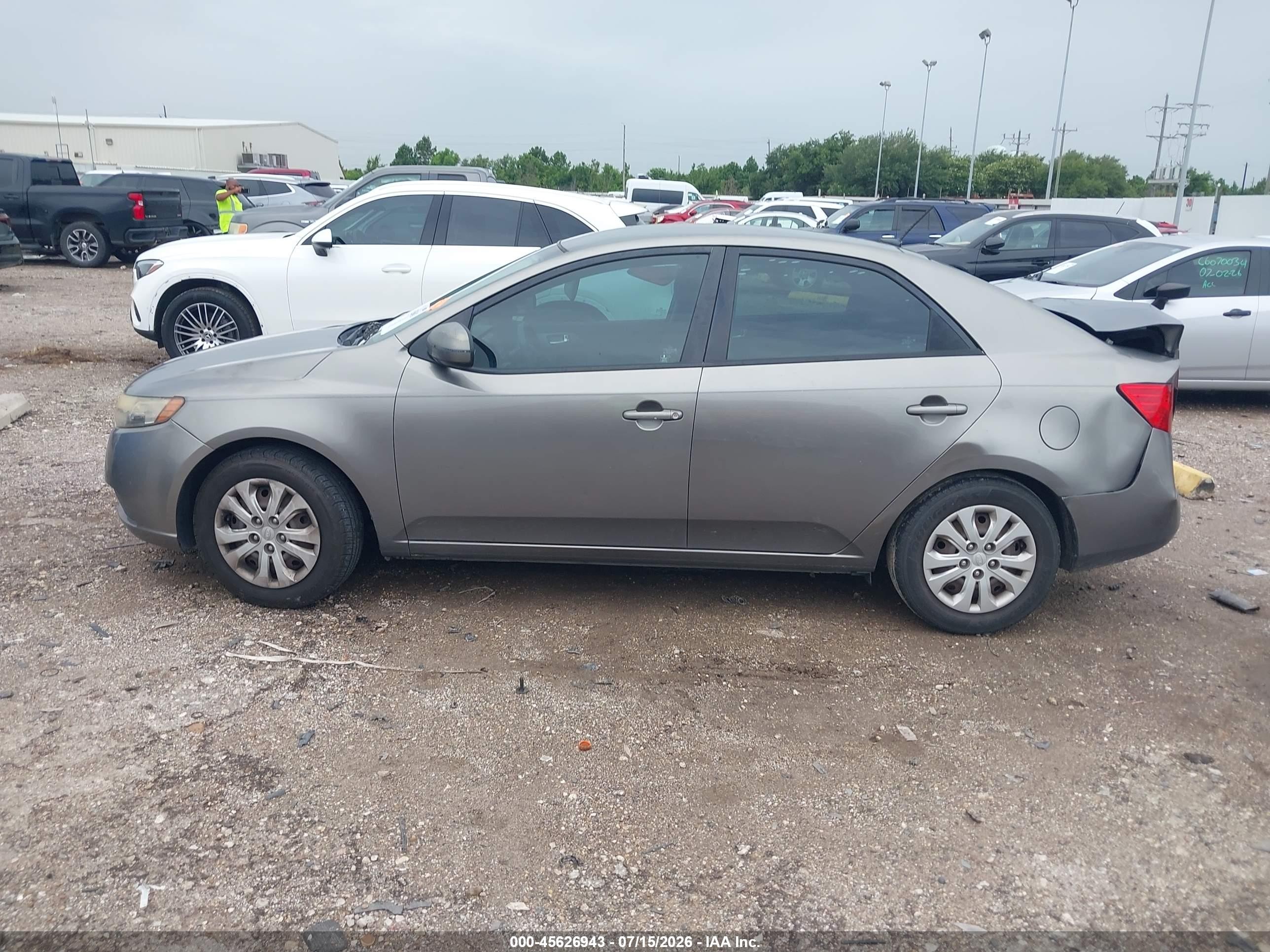 2013 Kia Forte Ex Gray vin: KNAFU4A25D5654214