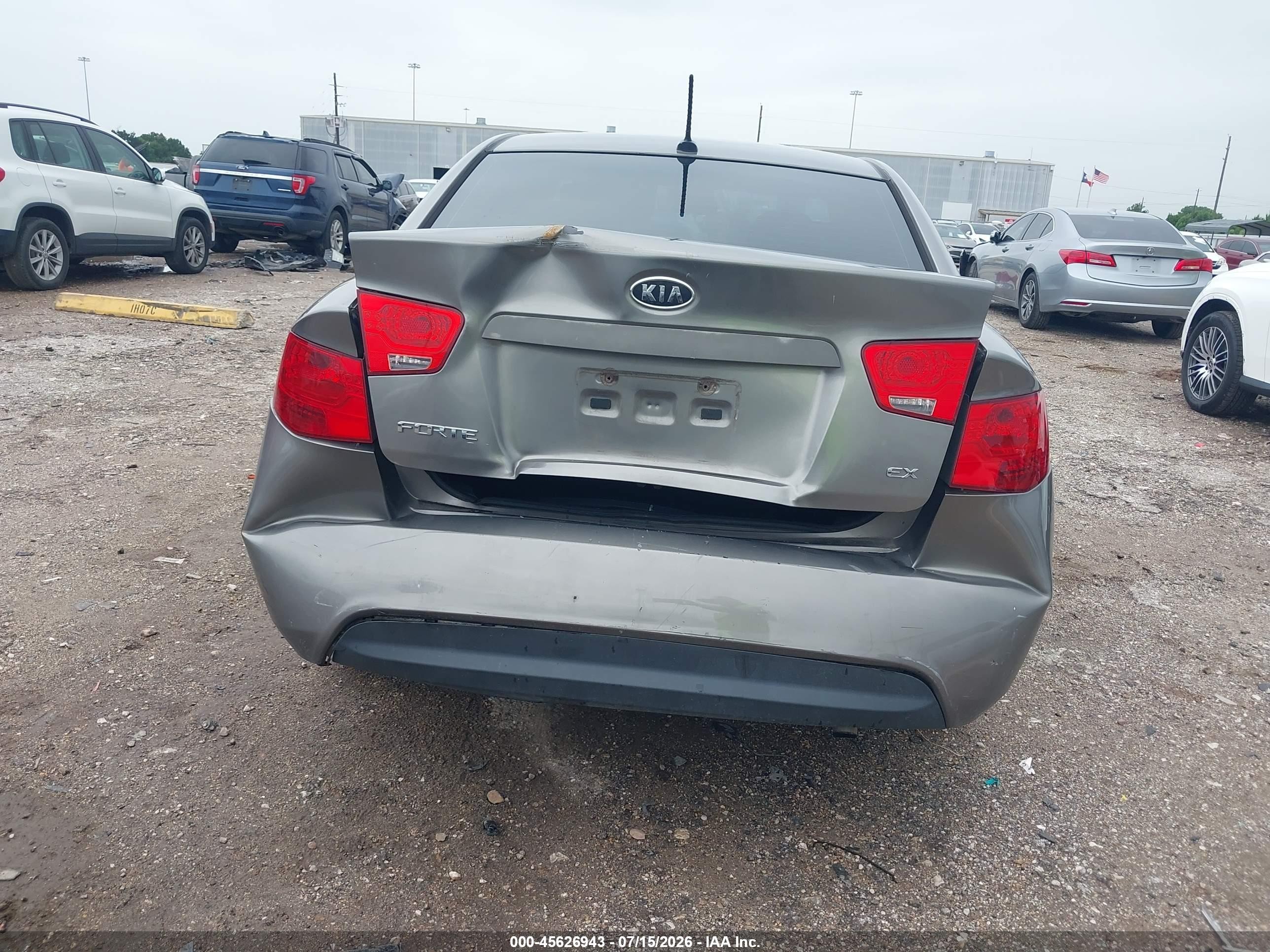 2013 Kia Forte Ex Gray vin: KNAFU4A25D5654214