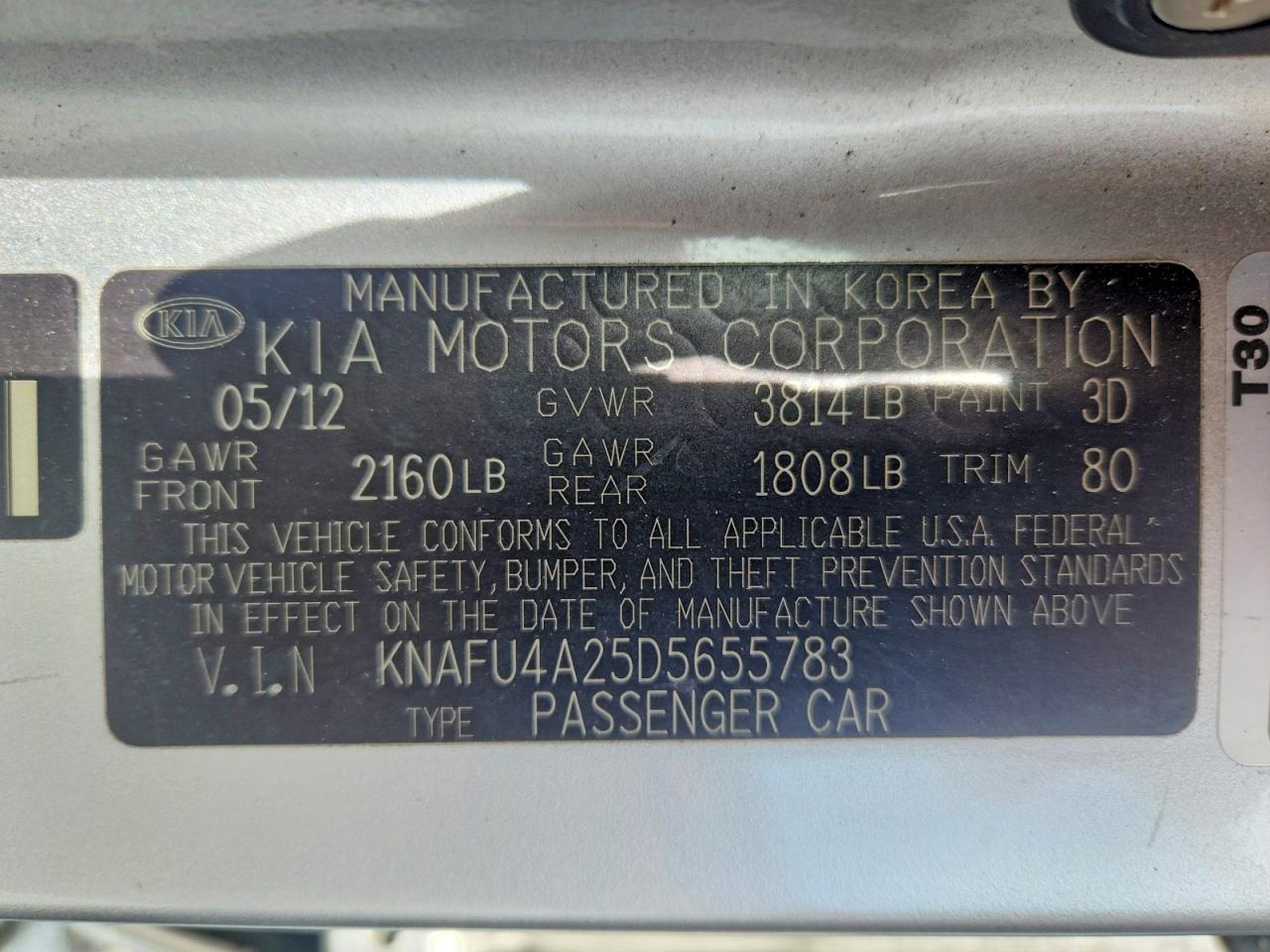 2013 Kia Forte Ex Silver vin: KNAFU4A25D5655783