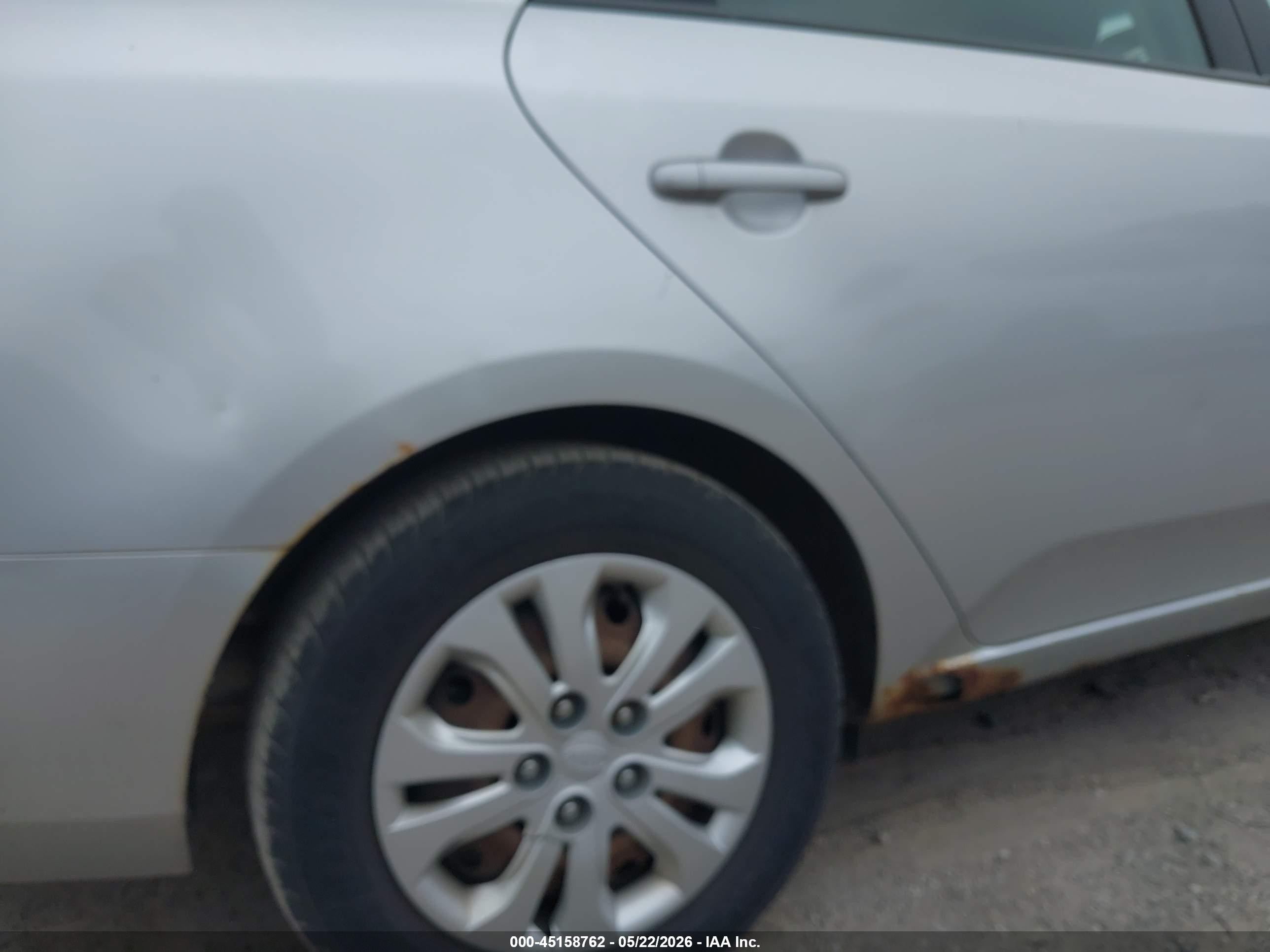2013 Kia Forte Ex Silver vin: KNAFU4A25D5690811