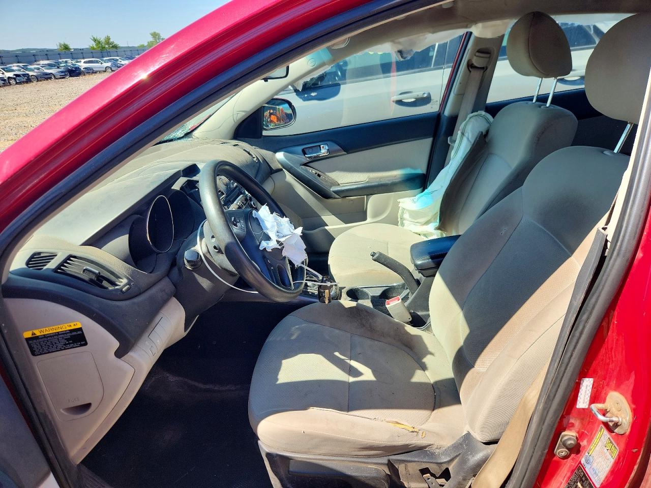2013 Kia Forte Ex Red vin: KNAFU4A25D5704206