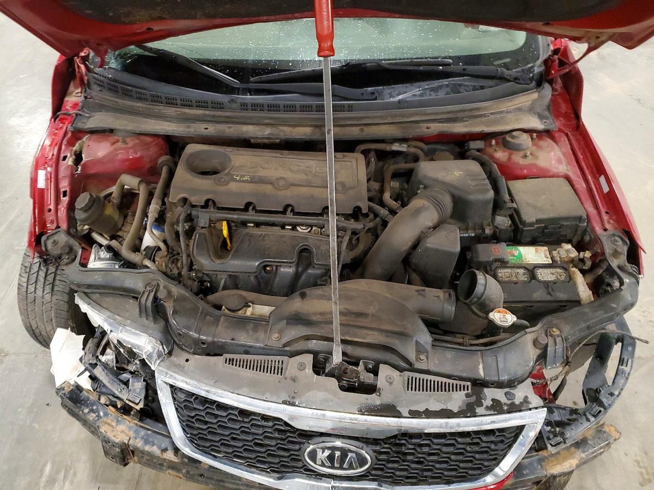 2013 Kia Forte Ex Red vin: KNAFU4A25D5704206
