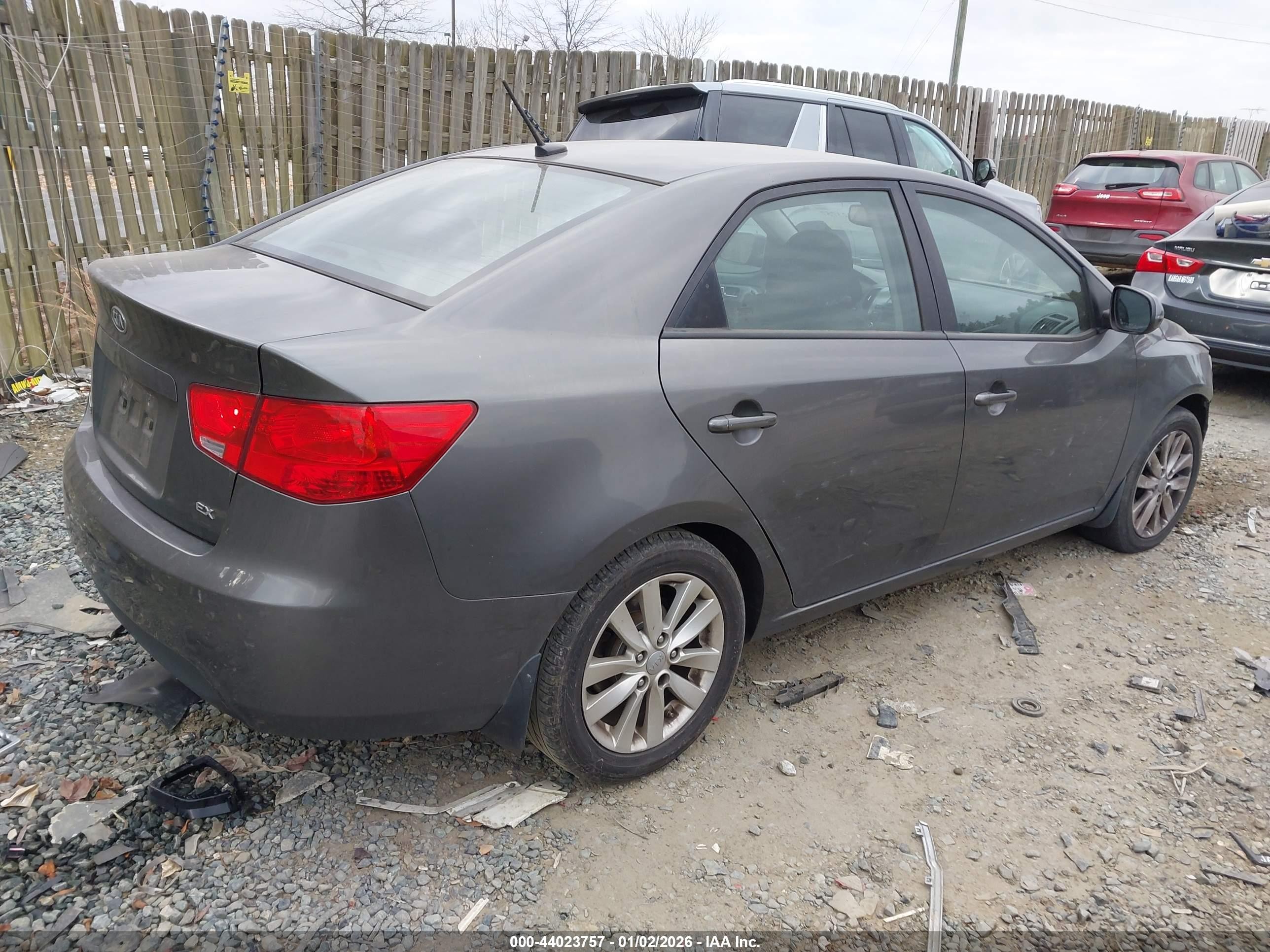 2013 Kia Forte Ex Gray vin: KNAFU4A25D5724424