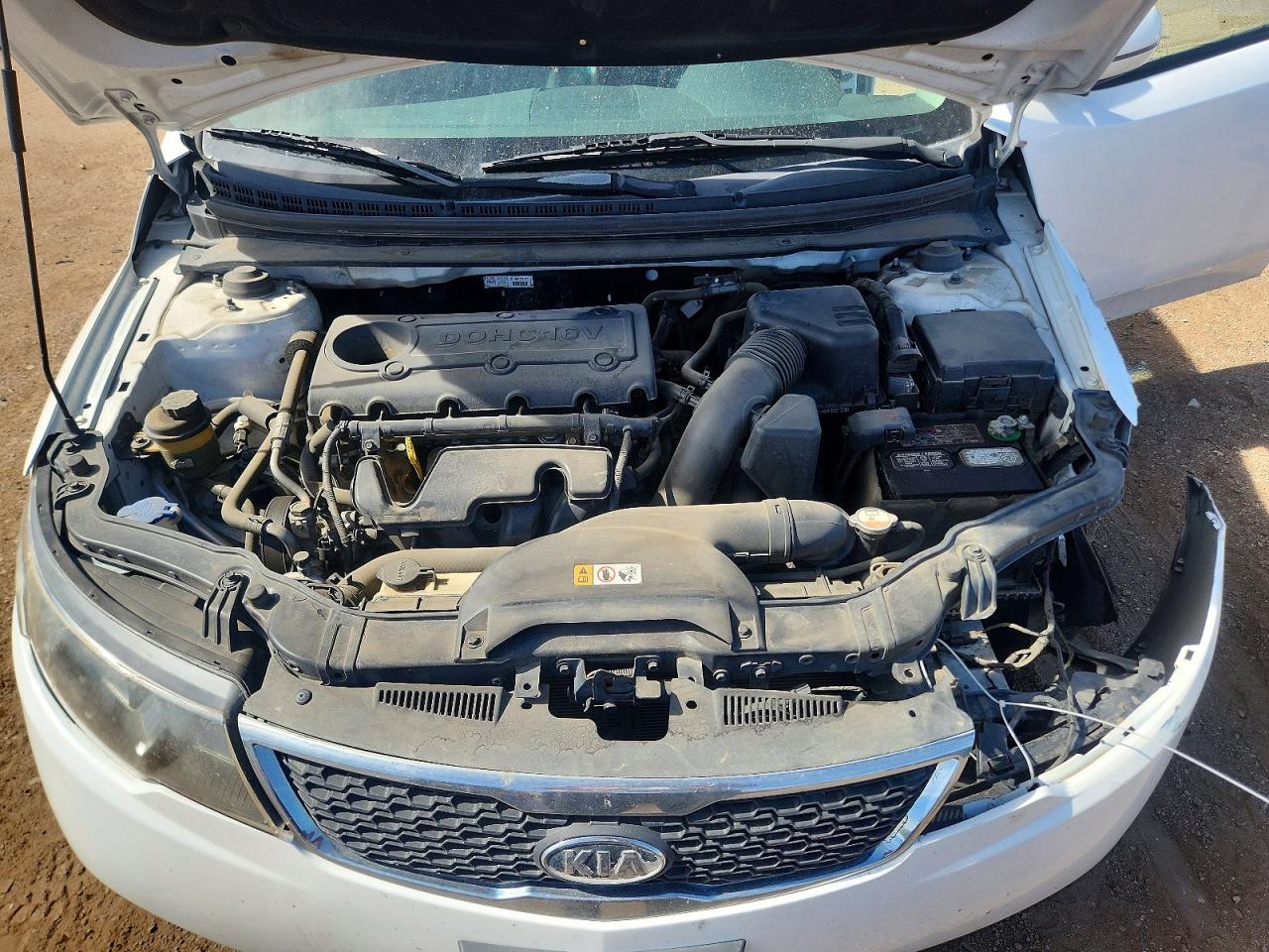 2013 Kia Forte Ex White vin: KNAFU4A25D5732023