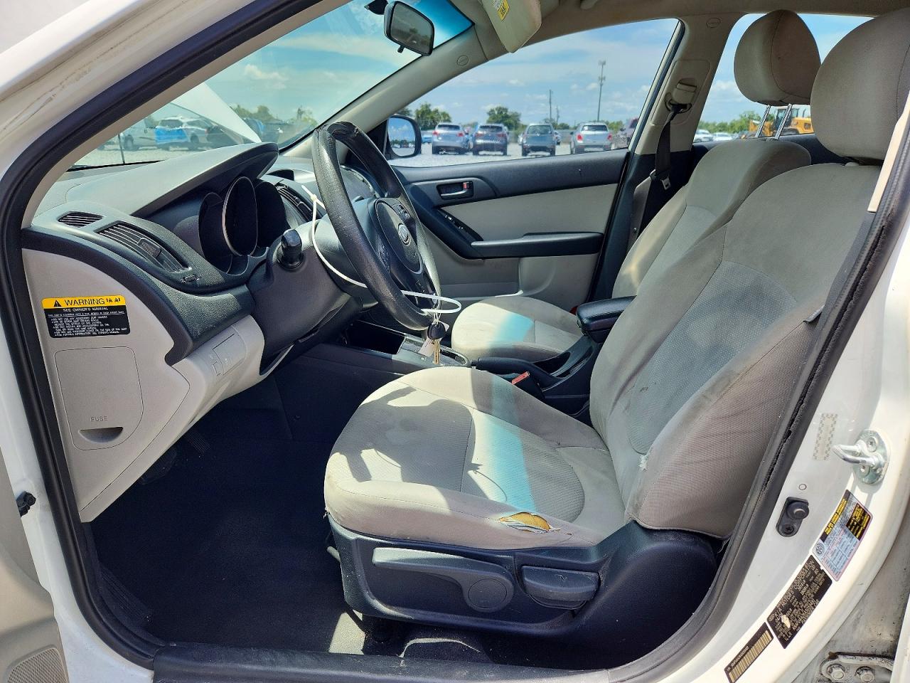 2010 Kia Forte Ex White vin: KNAFU4A26A5059481