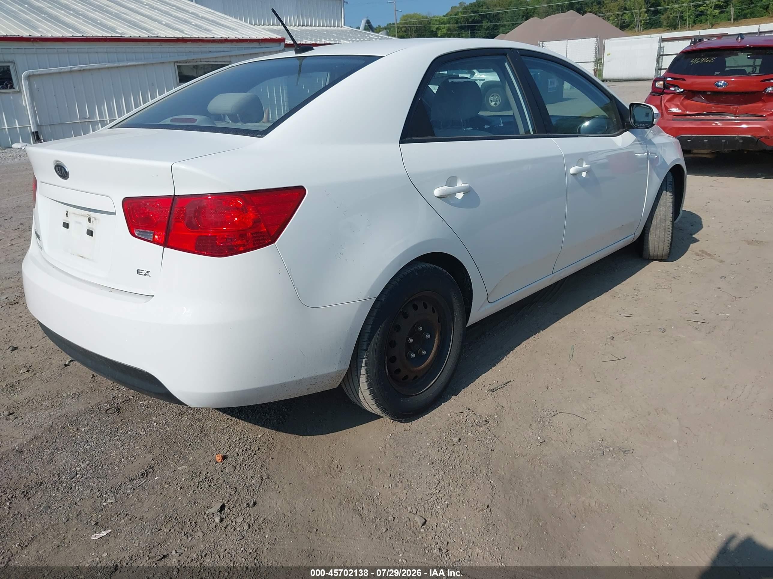 2010 Kia Forte Ex Белый vin: KNAFU4A26A5069122