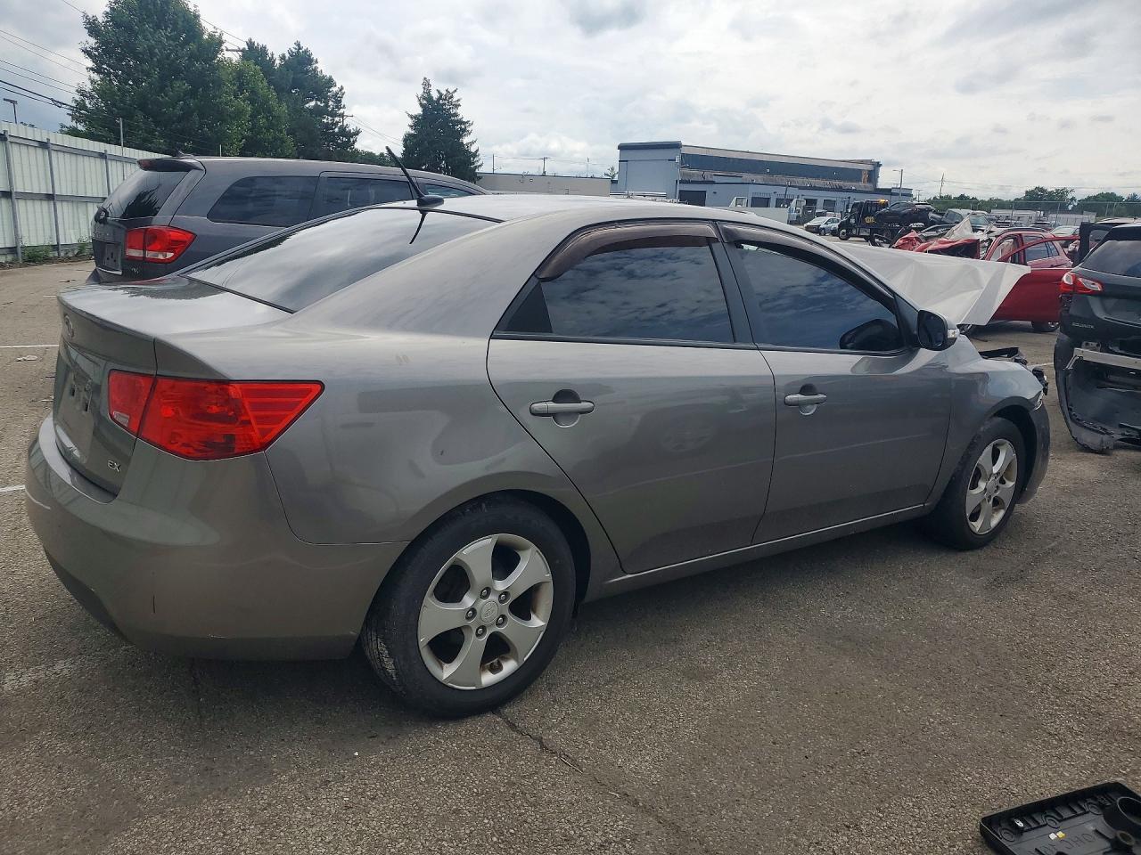 2010 Kia Forte Ex Gray vin: KNAFU4A26A5110056
