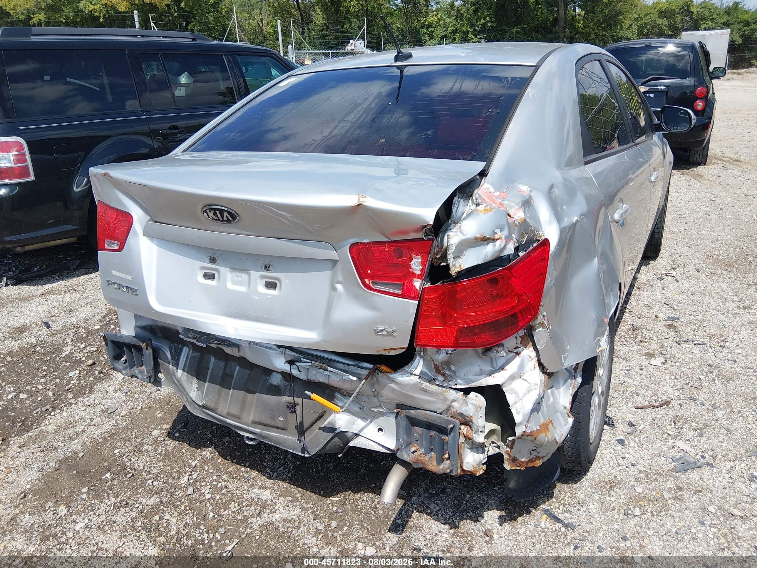 2010 Kia Forte Ex Silver vin: KNAFU4A26A5809039