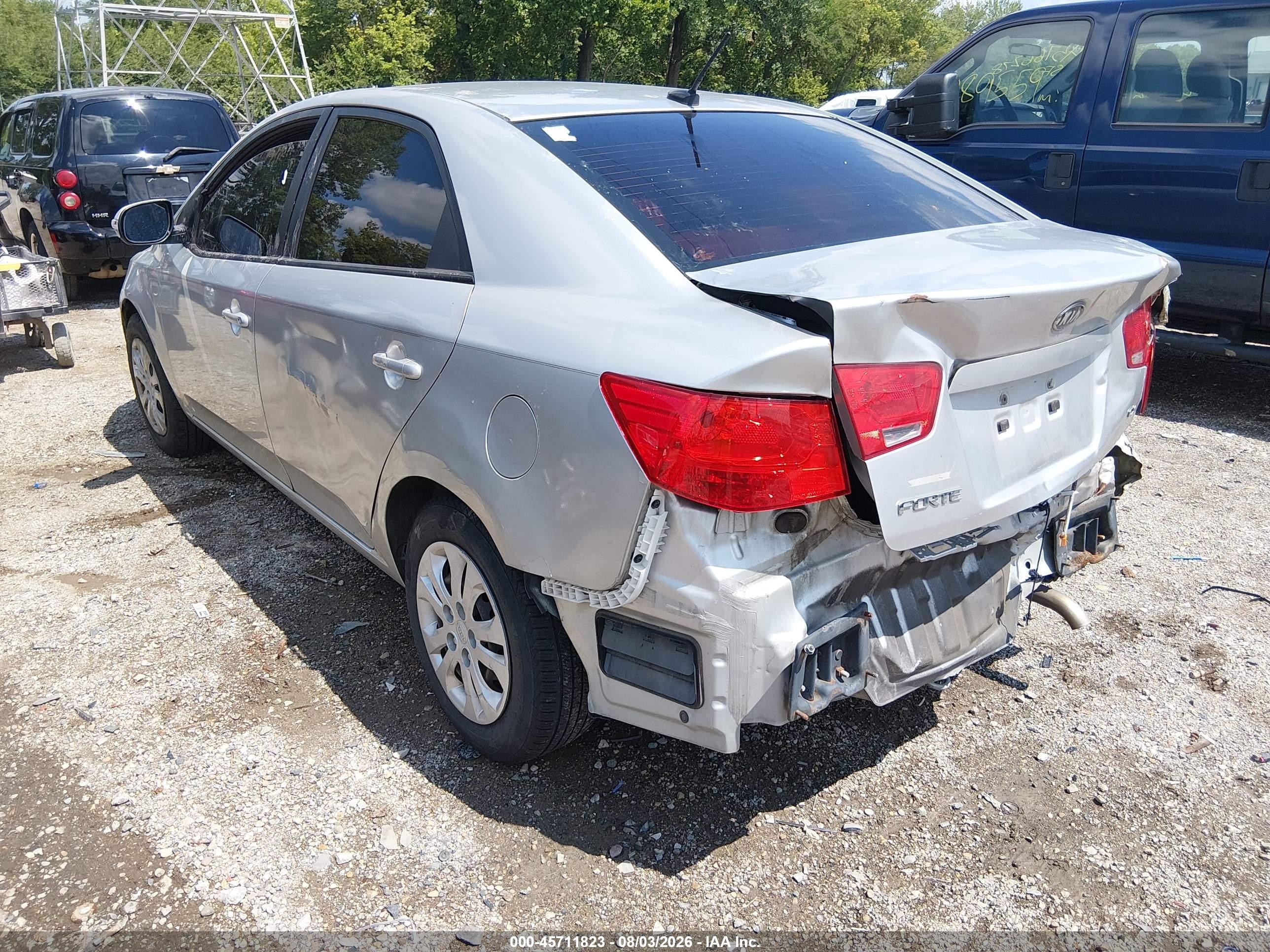 2010 Kia Forte Ex Silver vin: KNAFU4A26A5809039