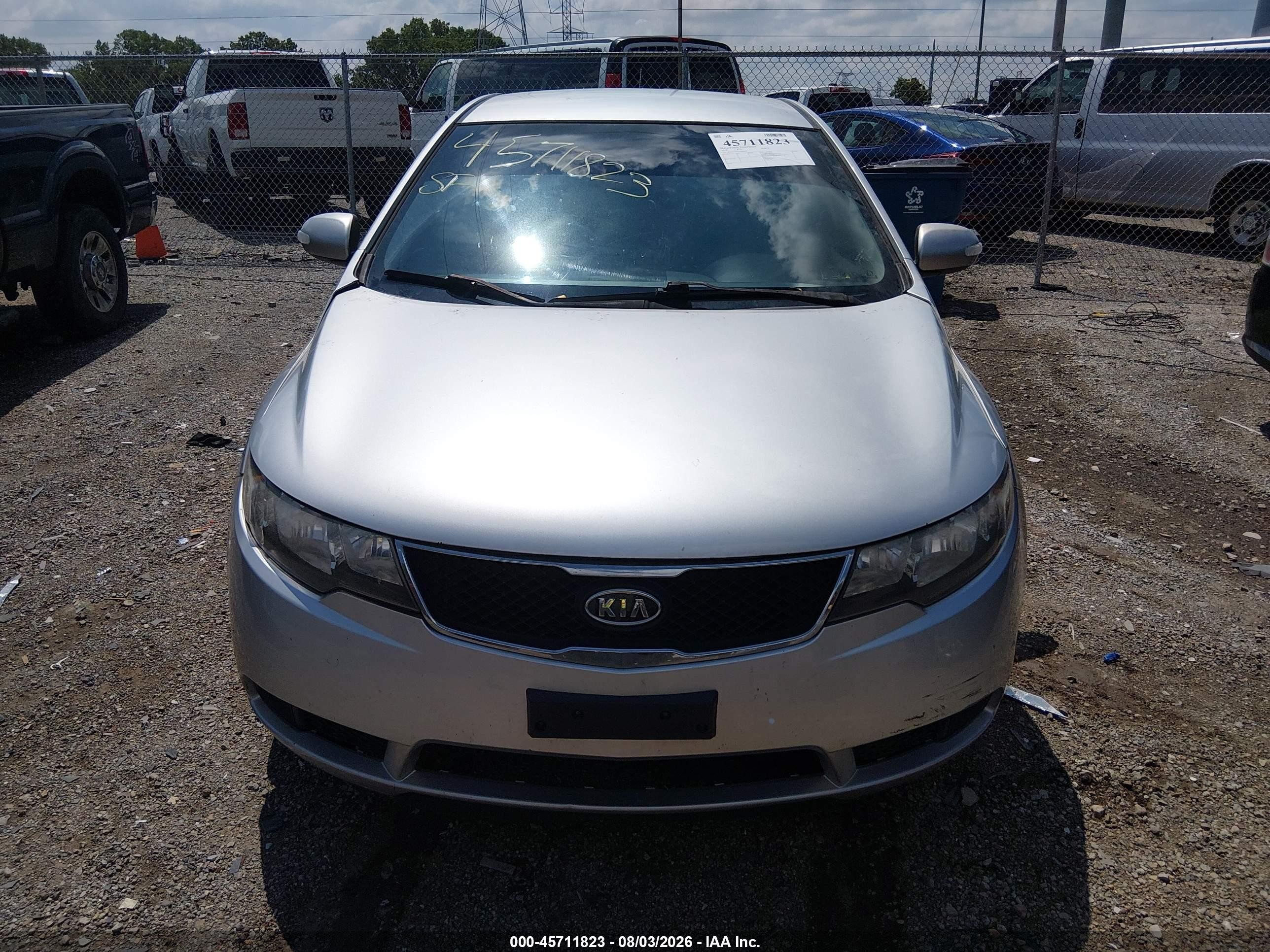 2010 Kia Forte Ex Silver vin: KNAFU4A26A5809039