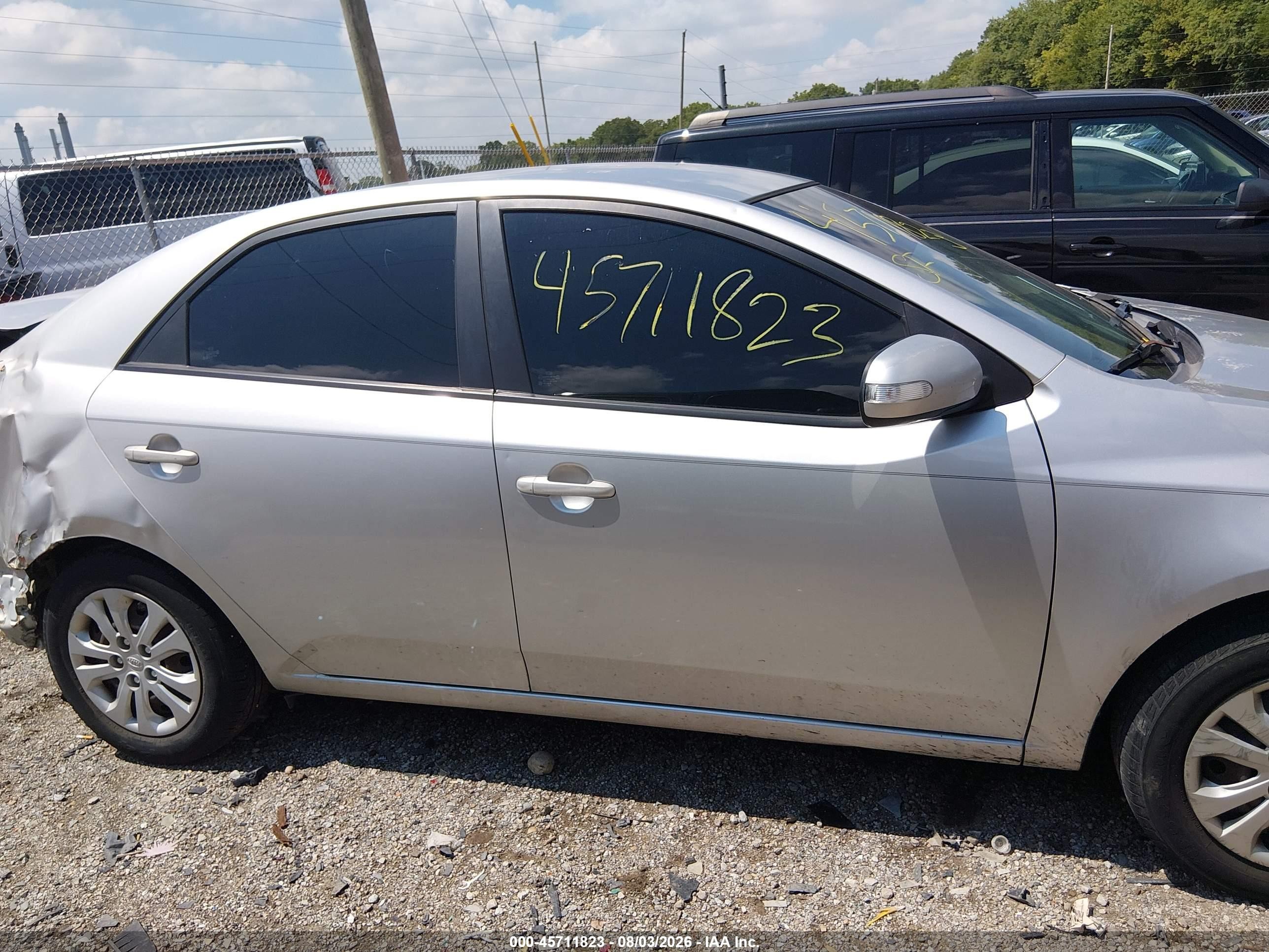 2010 Kia Forte Ex Silver vin: KNAFU4A26A5809039
