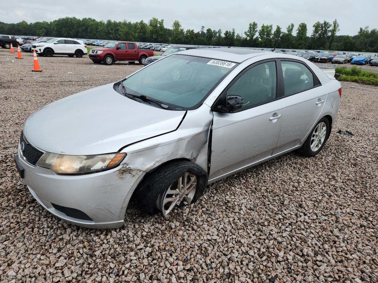 2011 Kia Forte Ex Silver vin: KNAFU4A26B5374430