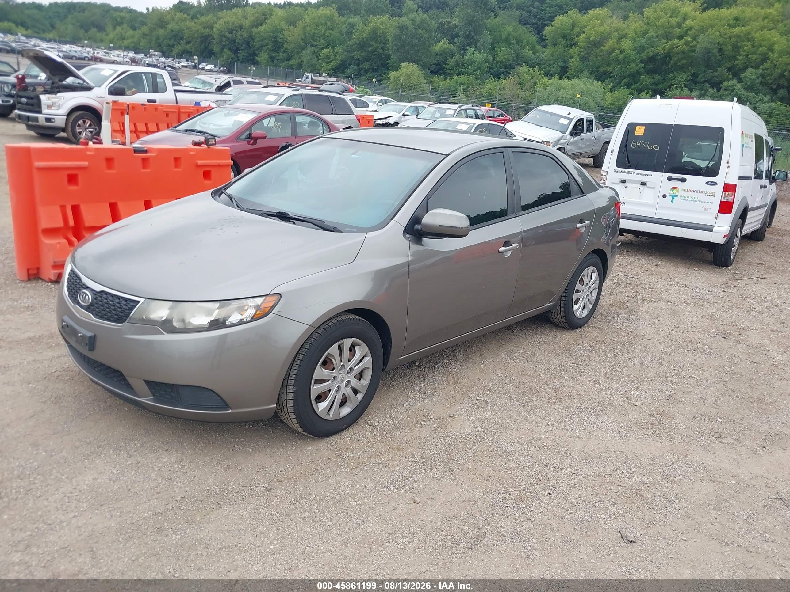 2011 Kia Forte Ex Beige vin: KNAFU4A26B5886432