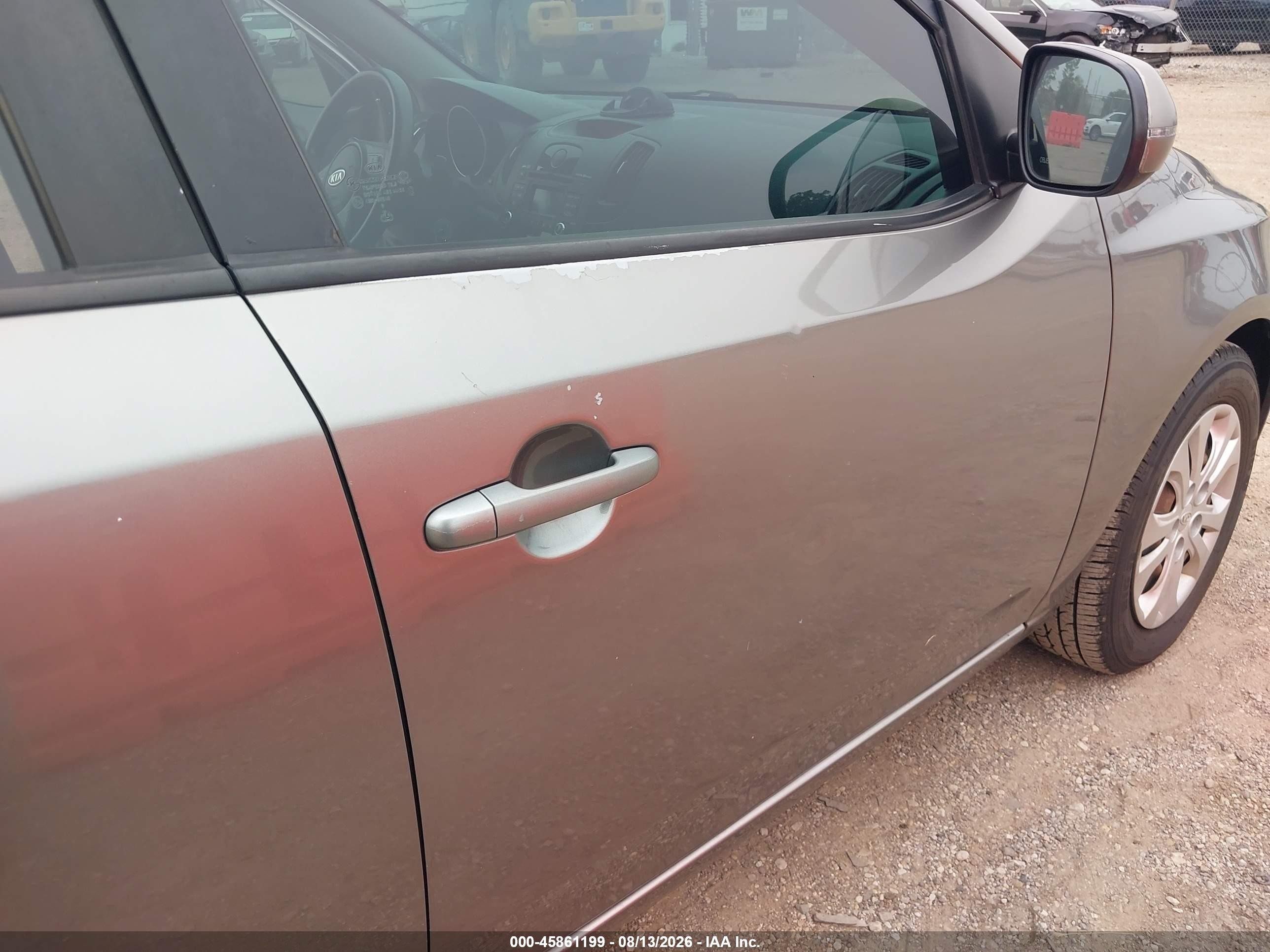 2011 Kia Forte Ex Beige vin: KNAFU4A26B5886432