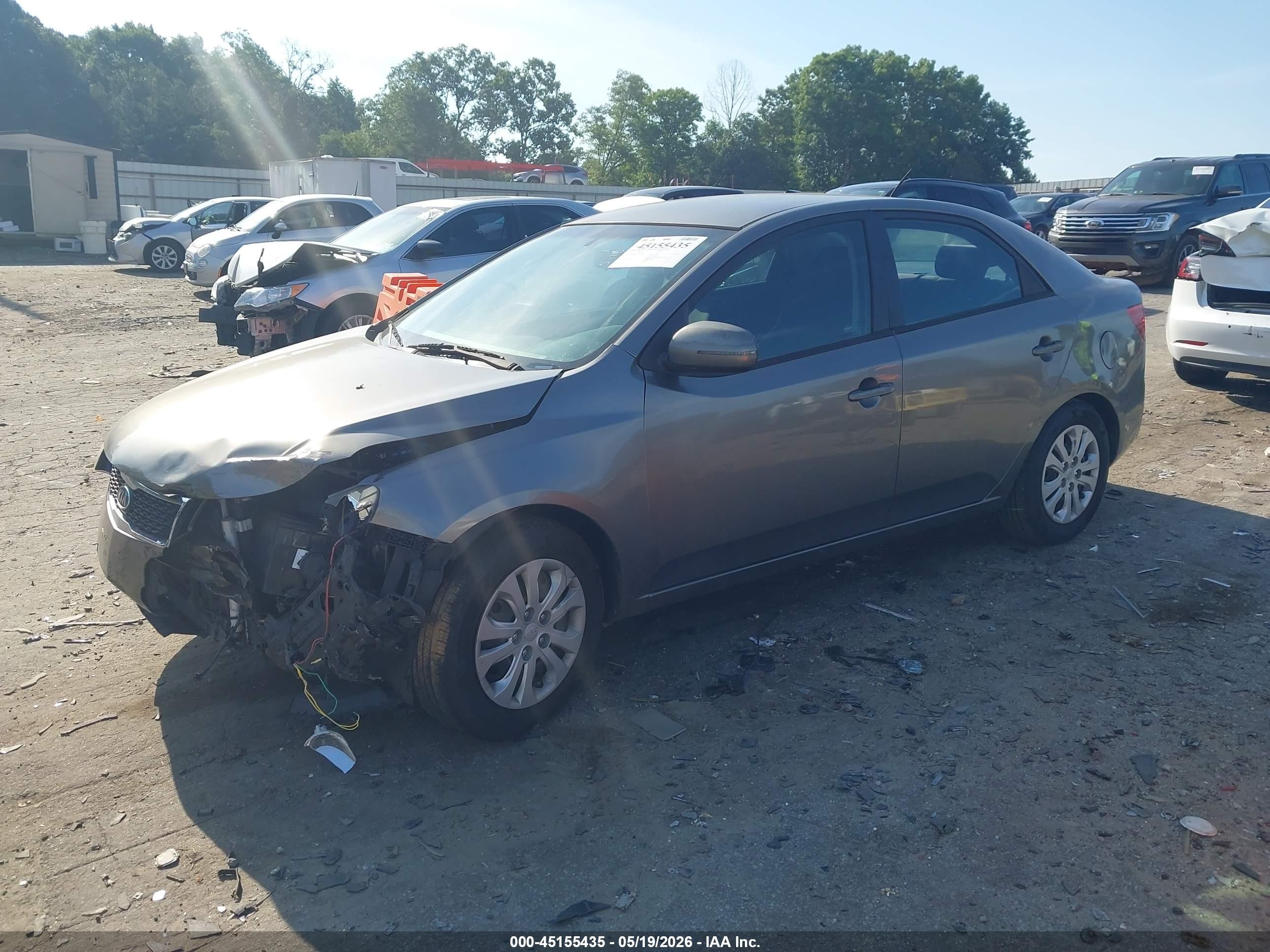 2012 Kia Forte Ex Silver vin: KNAFU4A26C5485691