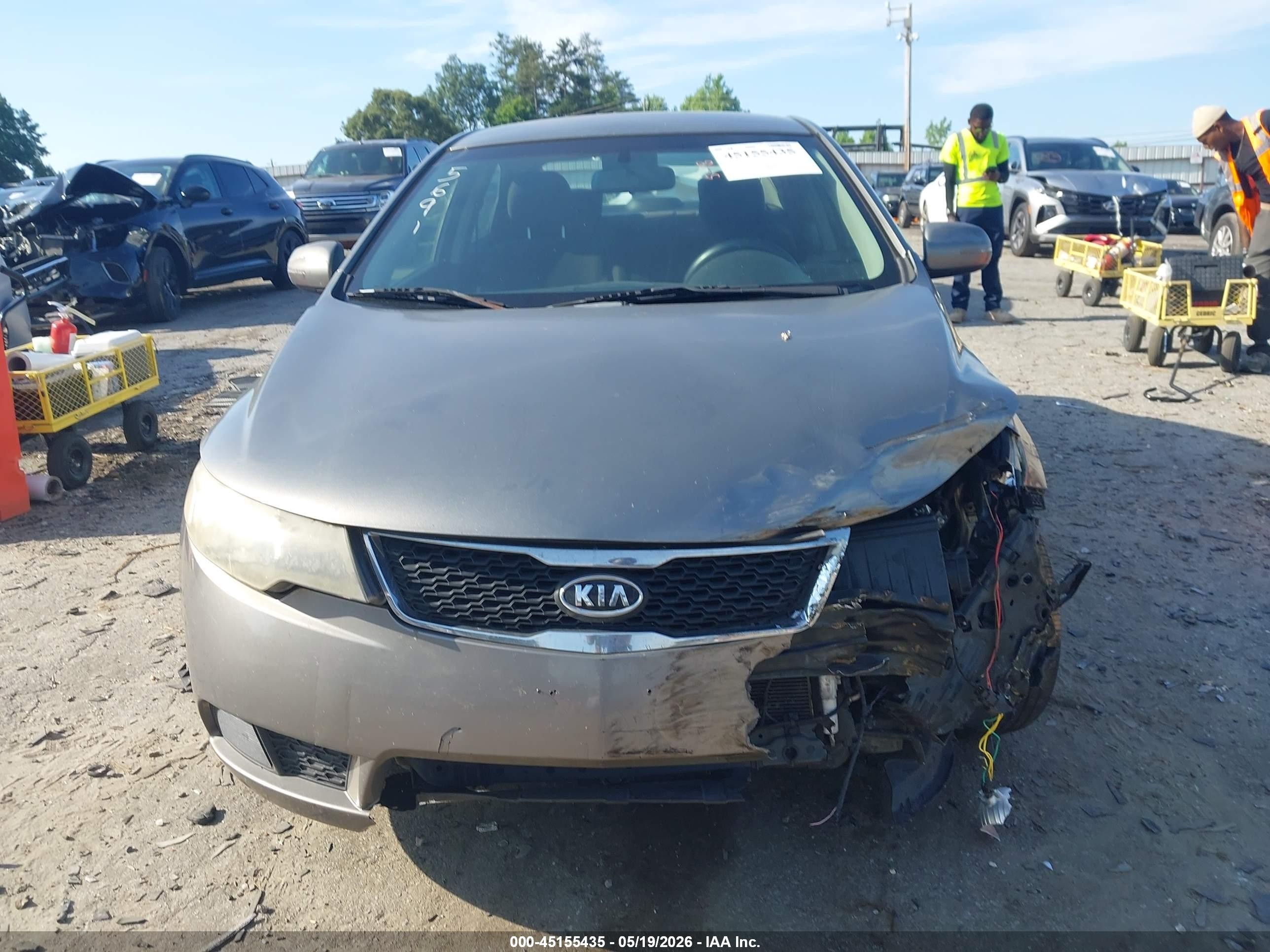2012 Kia Forte Ex Silver vin: KNAFU4A26C5485691