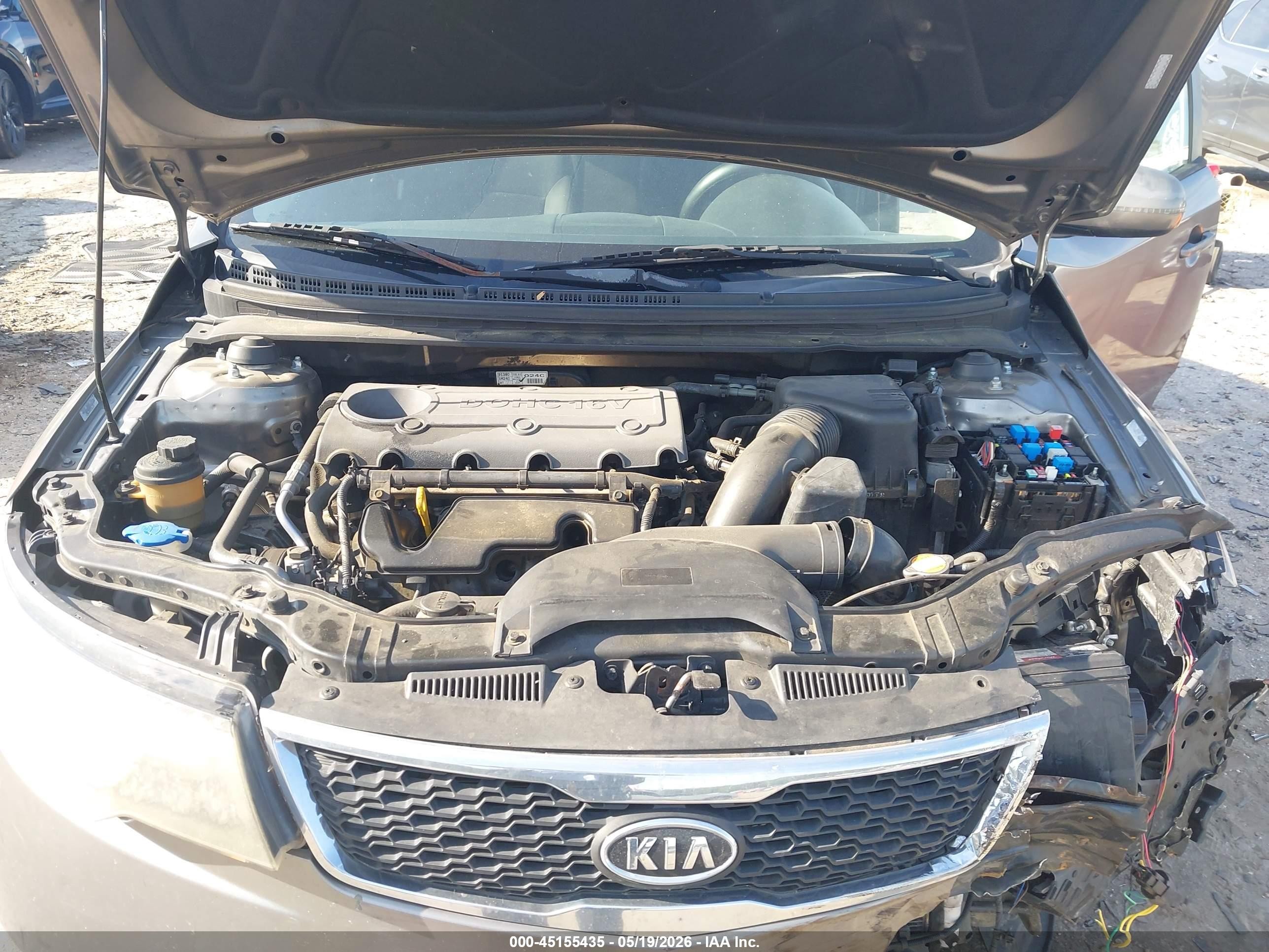 2012 Kia Forte Ex Silver vin: KNAFU4A26C5485691