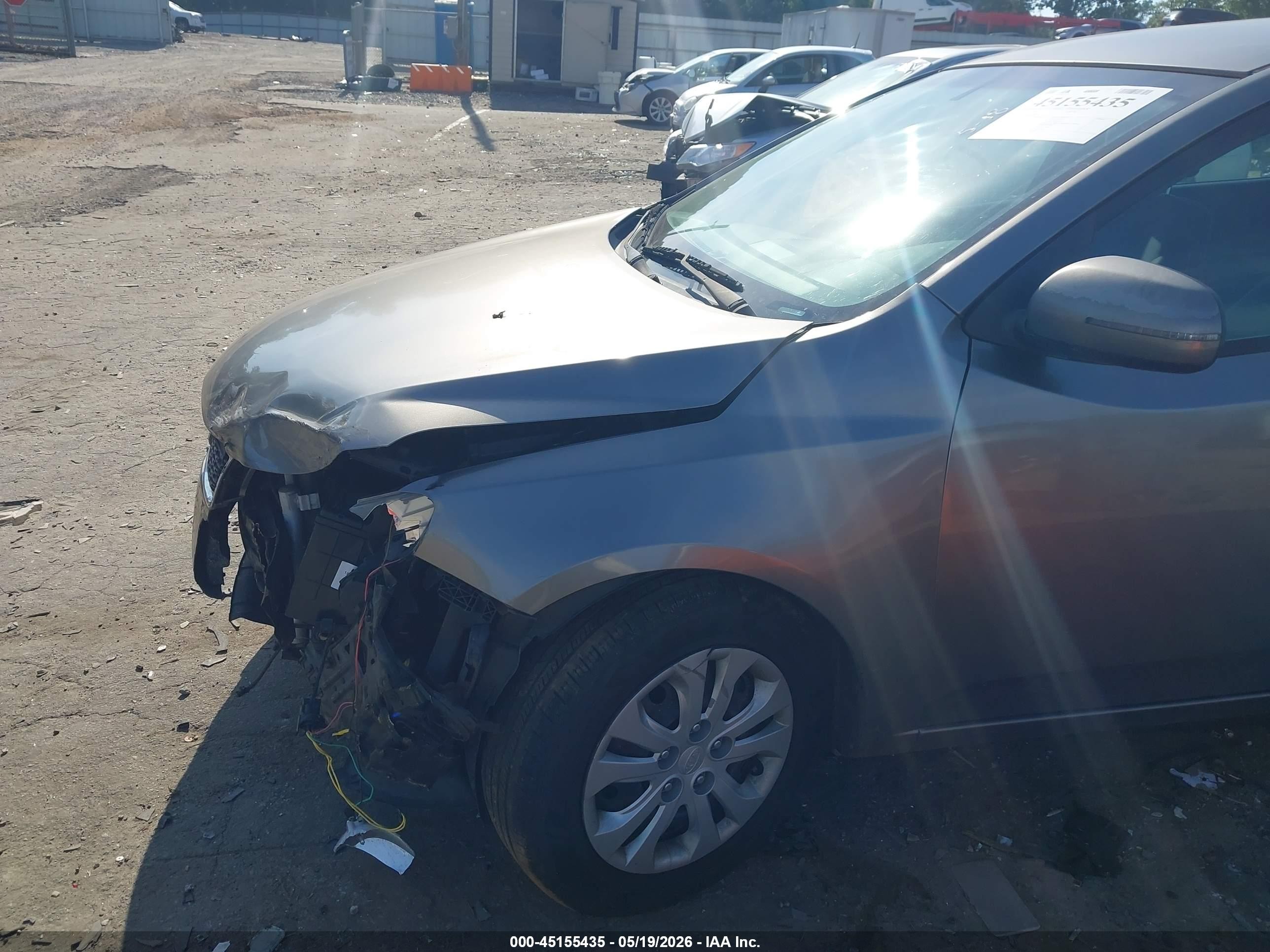 2012 Kia Forte Ex Silver vin: KNAFU4A26C5485691