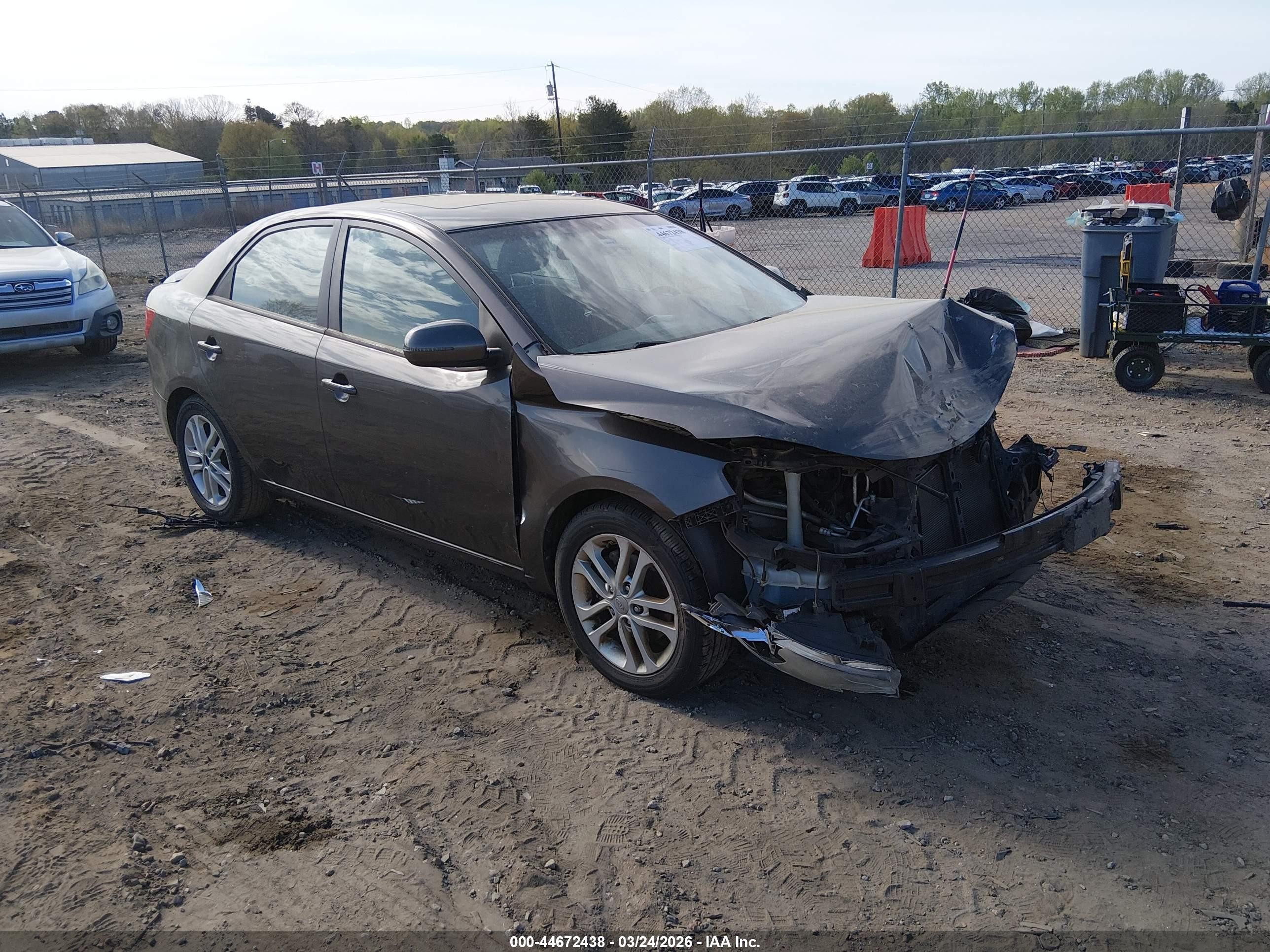 2012 Kia Forte Ex Brown vin: KNAFU4A26C5514302