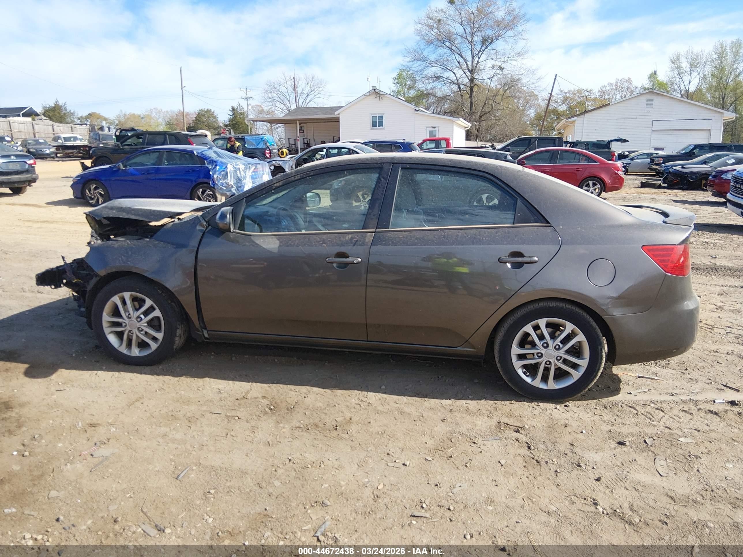 2012 Kia Forte Ex Brown vin: KNAFU4A26C5514302