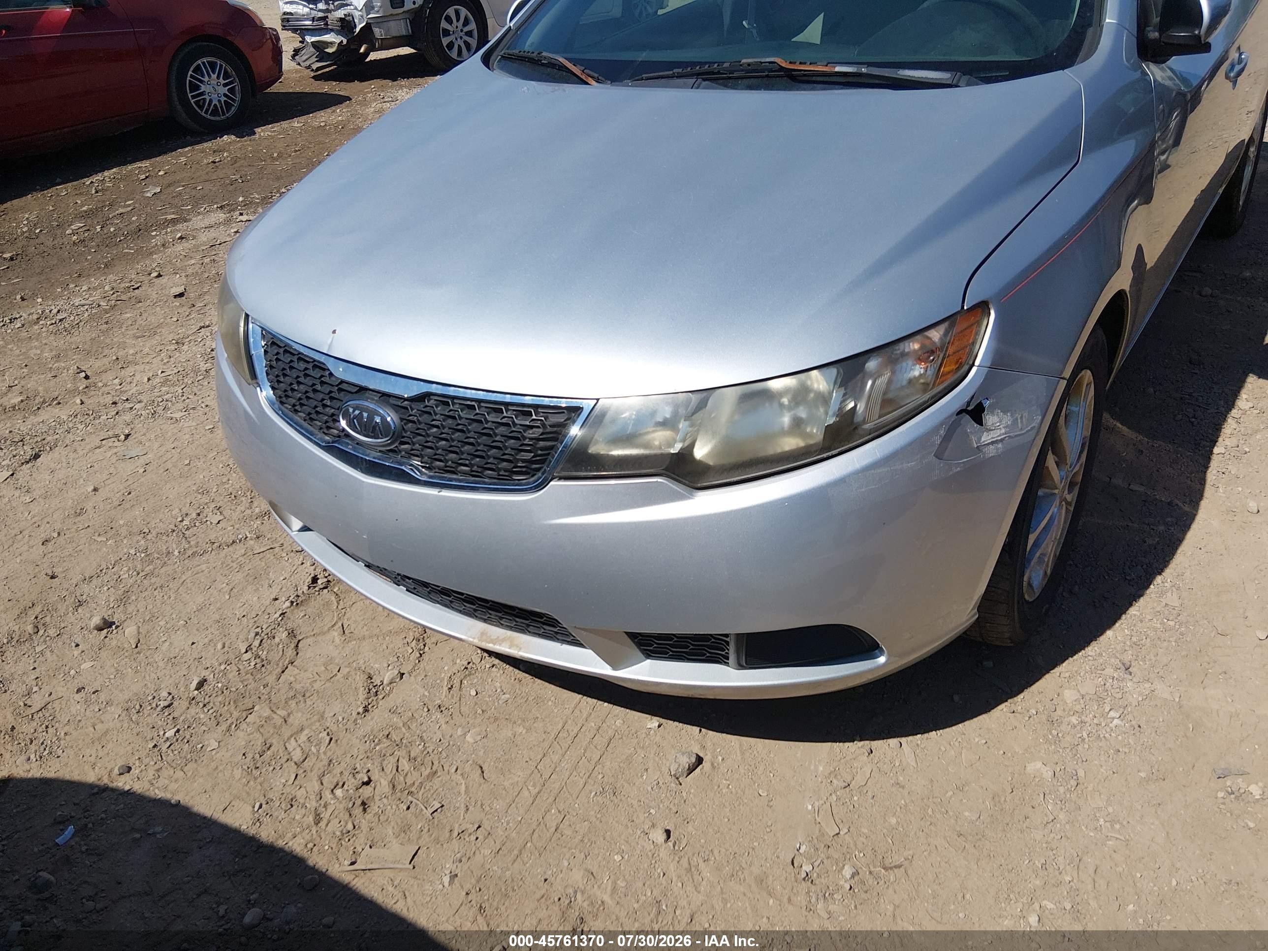 2012 Kia Forte Ex Silver vin: KNAFU4A26C5553200
