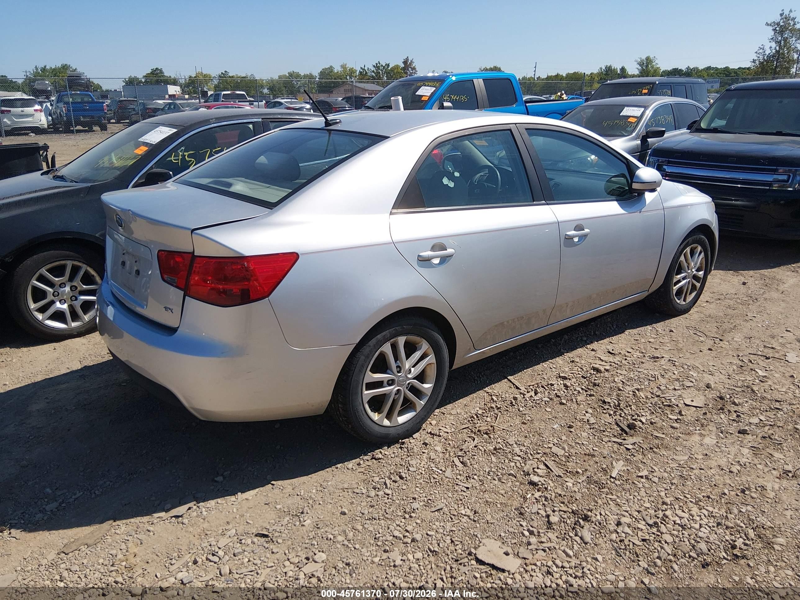2012 Kia Forte Ex Silver vin: KNAFU4A26C5553200