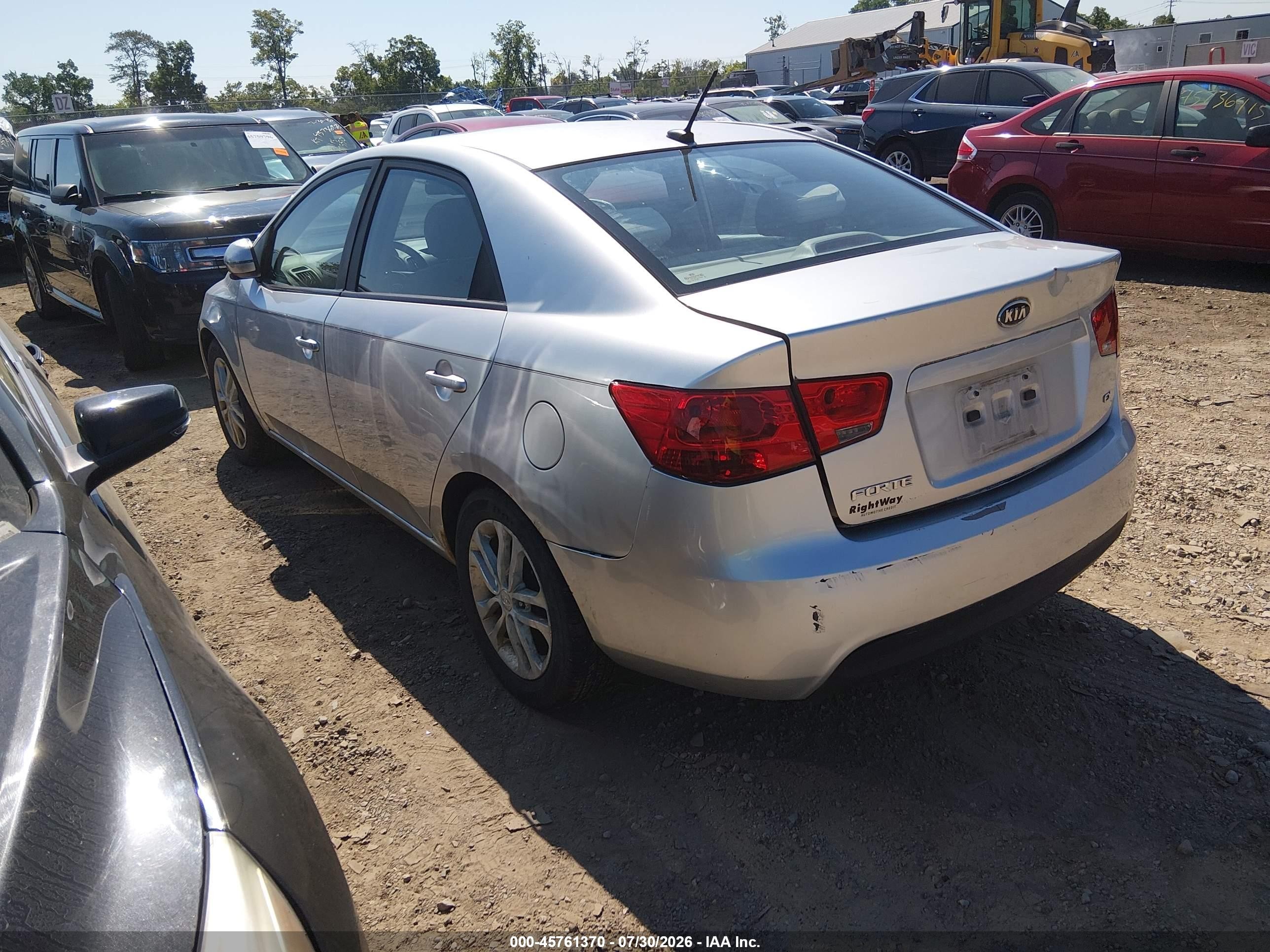 2012 Kia Forte Ex Silver vin: KNAFU4A26C5553200