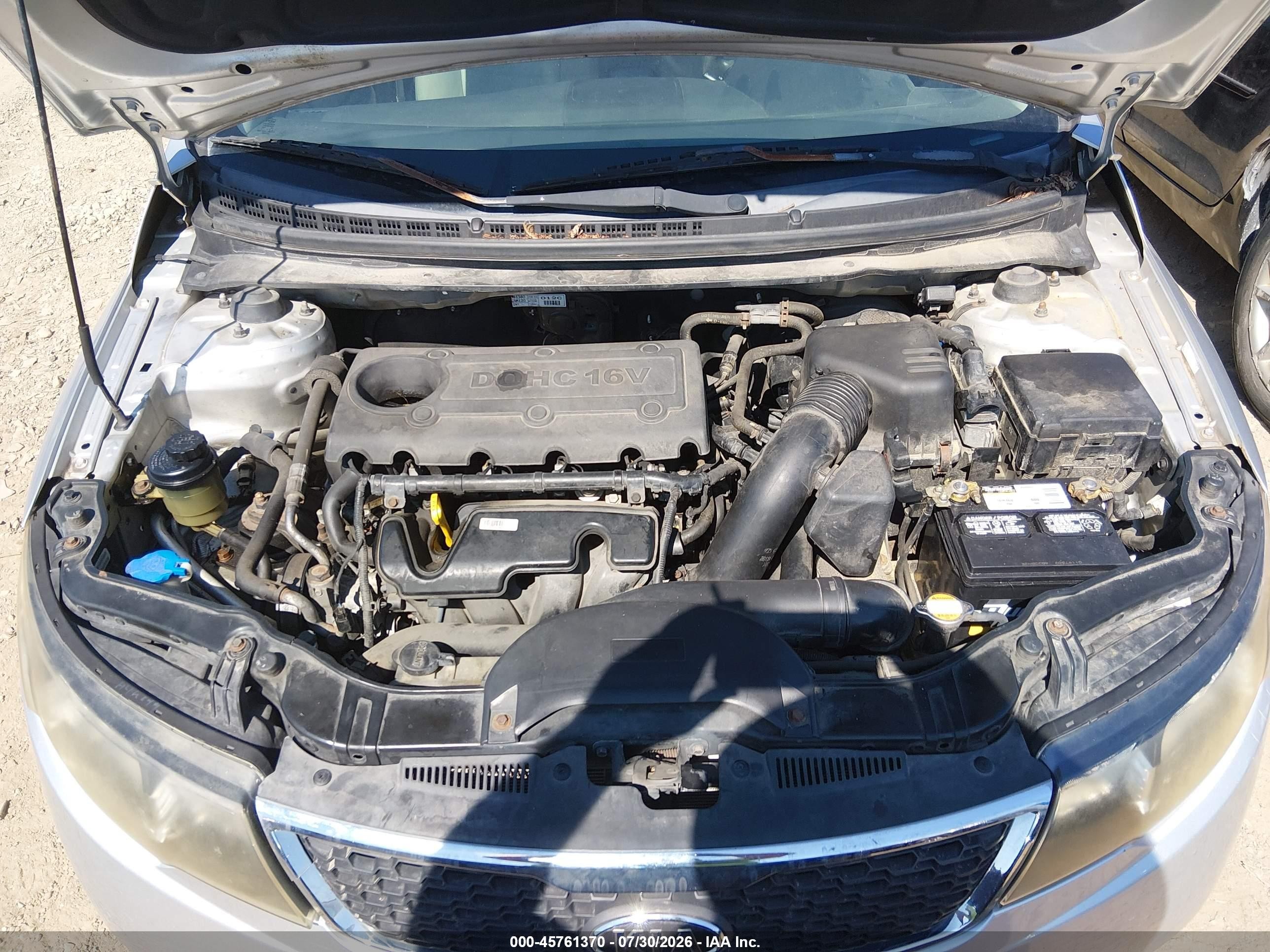 2012 Kia Forte Ex Silver vin: KNAFU4A26C5553200