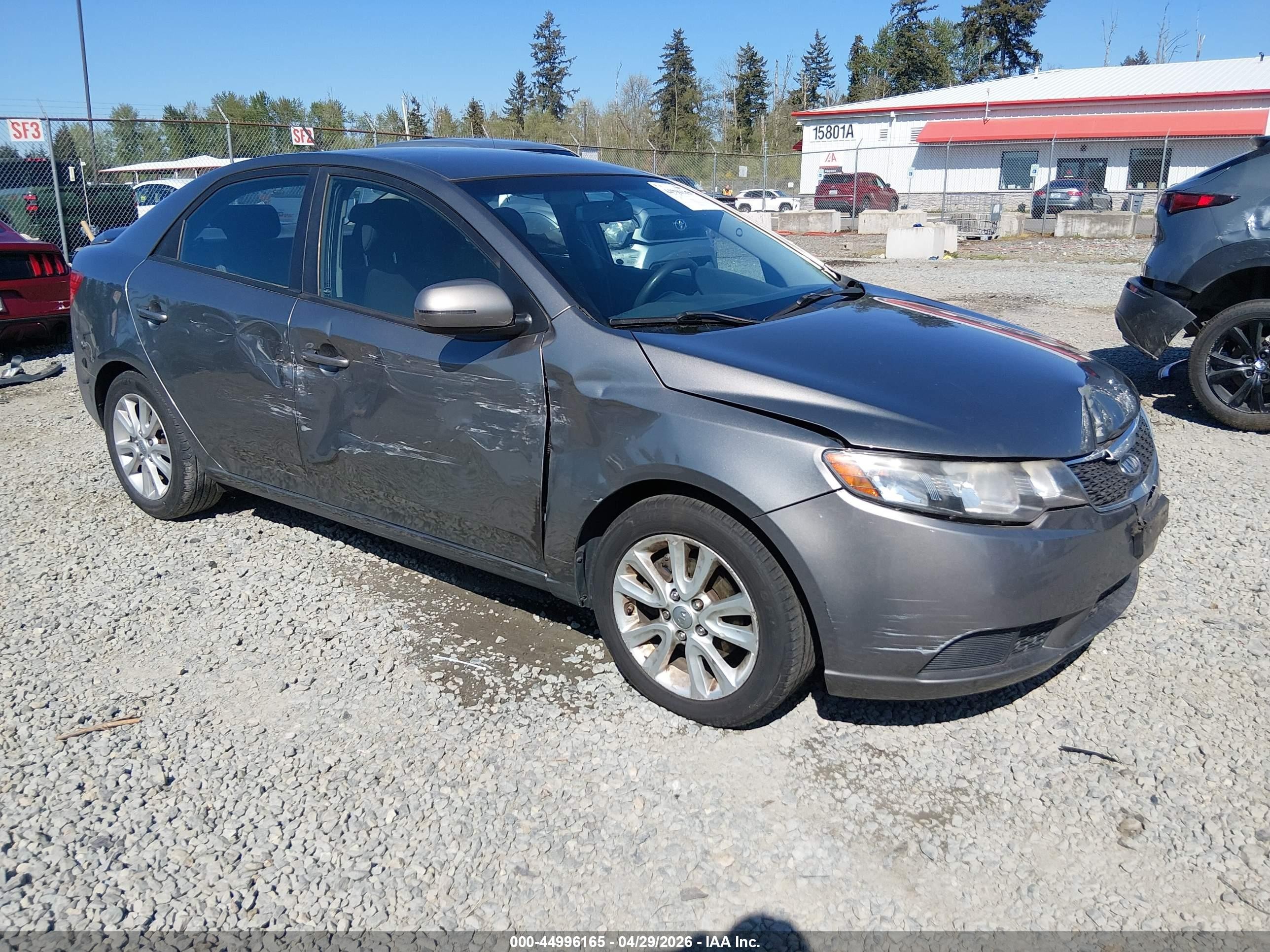 2012 Kia Forte Ex Серый vin: KNAFU4A26C5586875