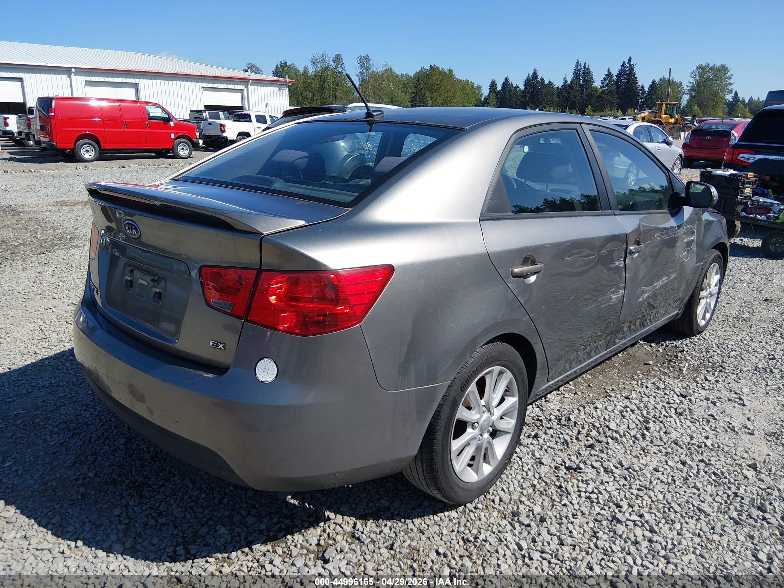 2012 Kia Forte Ex Серый vin: KNAFU4A26C5586875