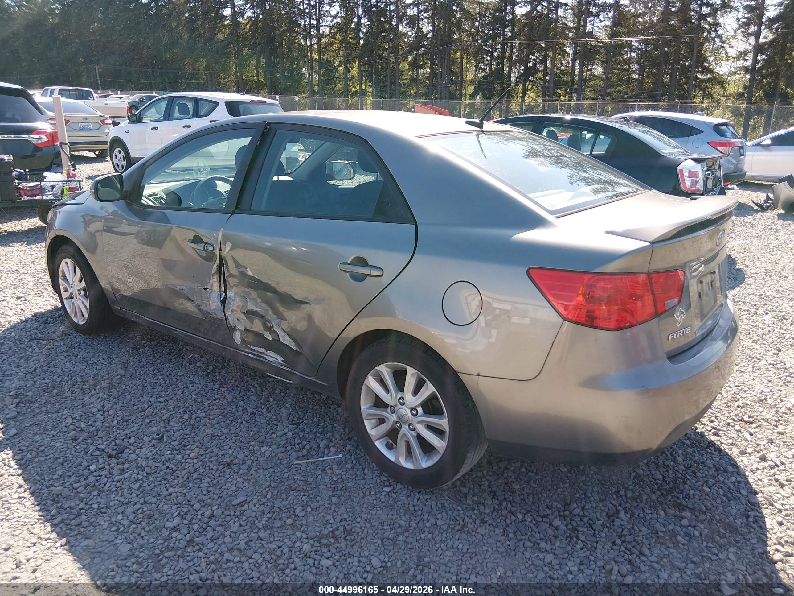2012 Kia Forte Ex Серый vin: KNAFU4A26C5586875