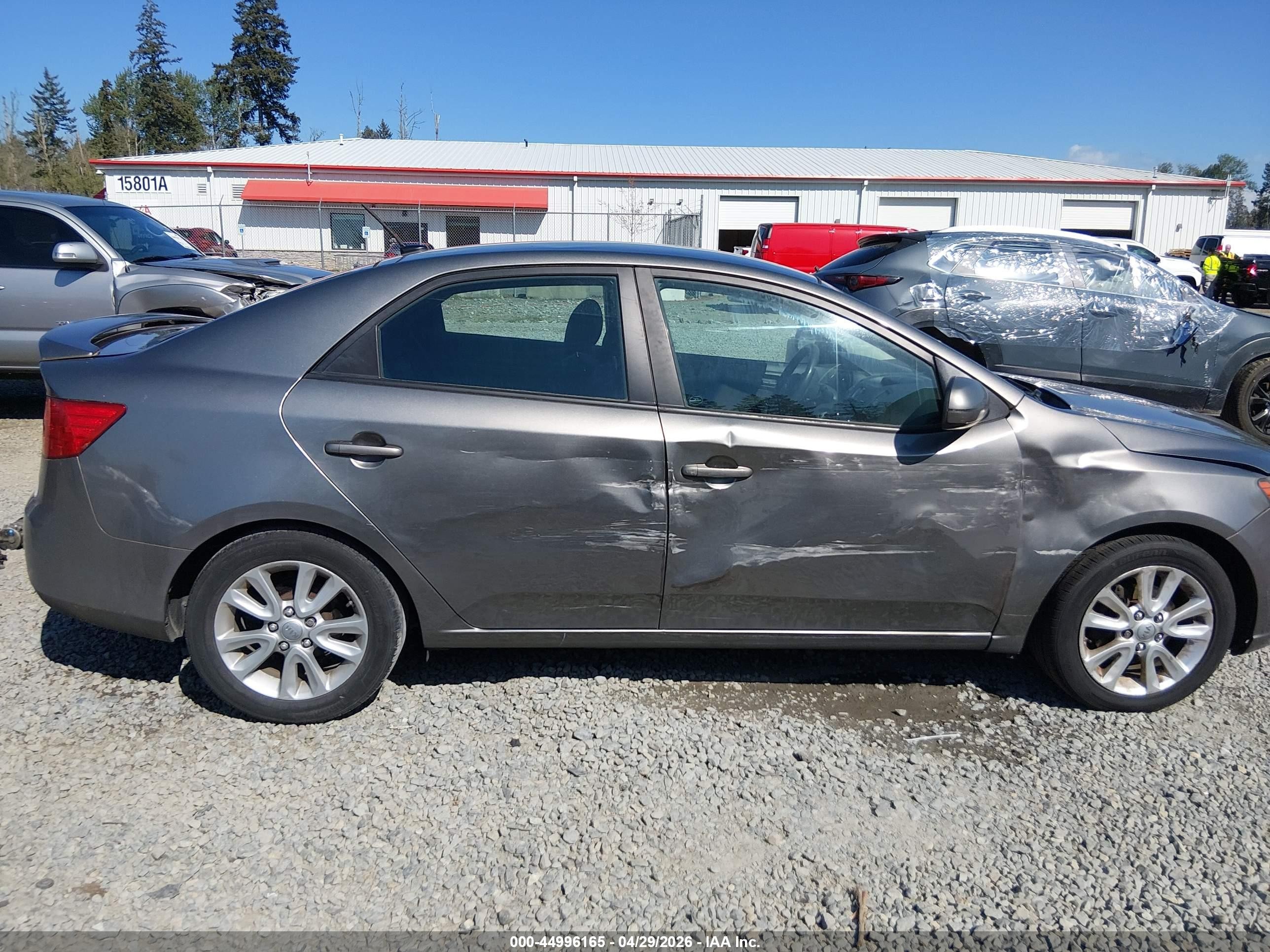 2012 Kia Forte Ex Серый vin: KNAFU4A26C5586875