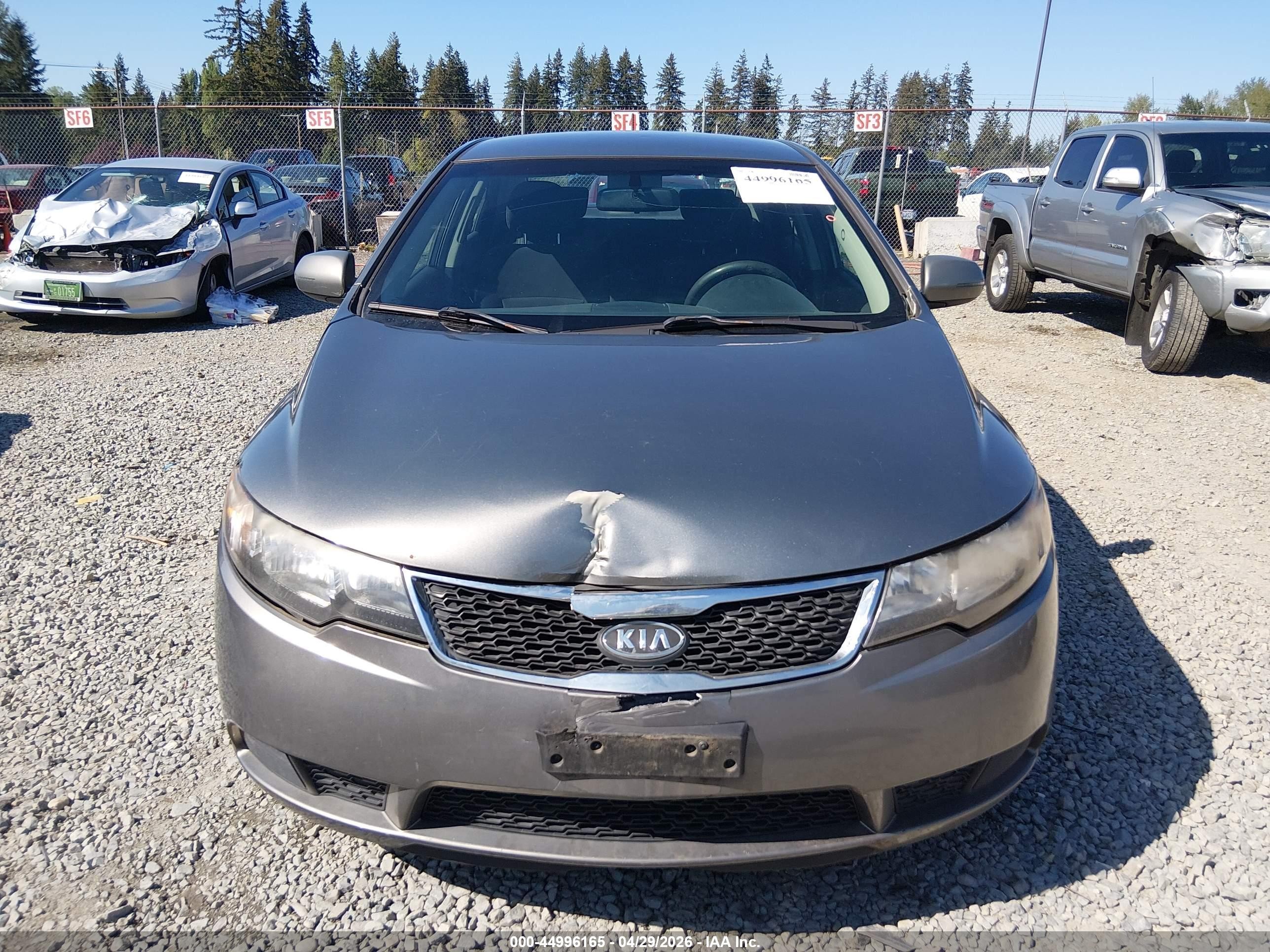 2012 Kia Forte Ex Серый vin: KNAFU4A26C5586875