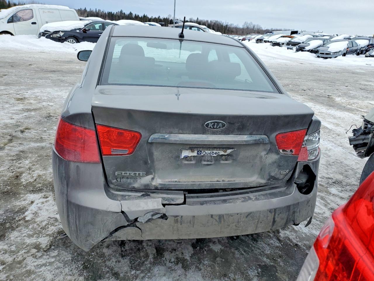 2012 Kia Forte Ex Gray vin: KNAFU4A26C5635931